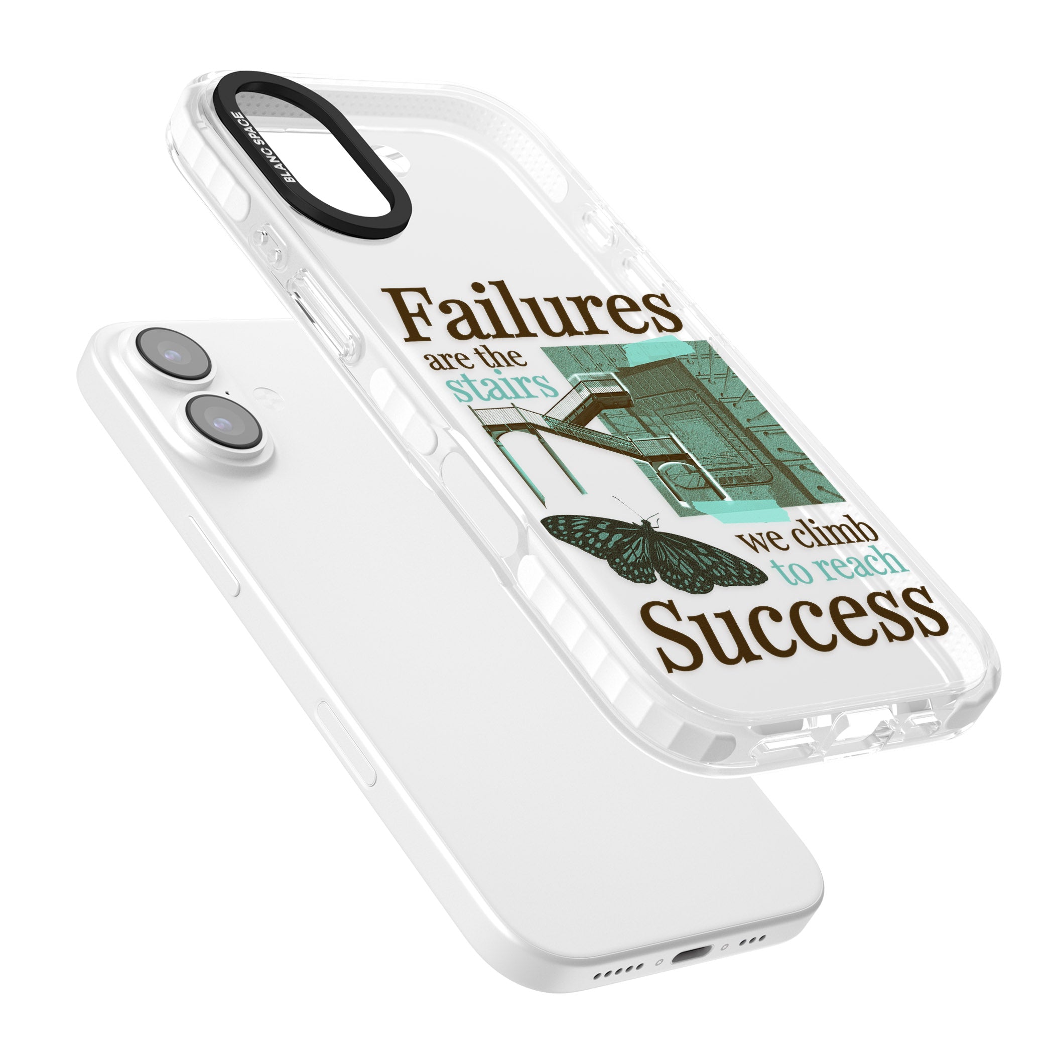 Fail To Succeed iPhone 17 Impact Clear Phone Case Colours