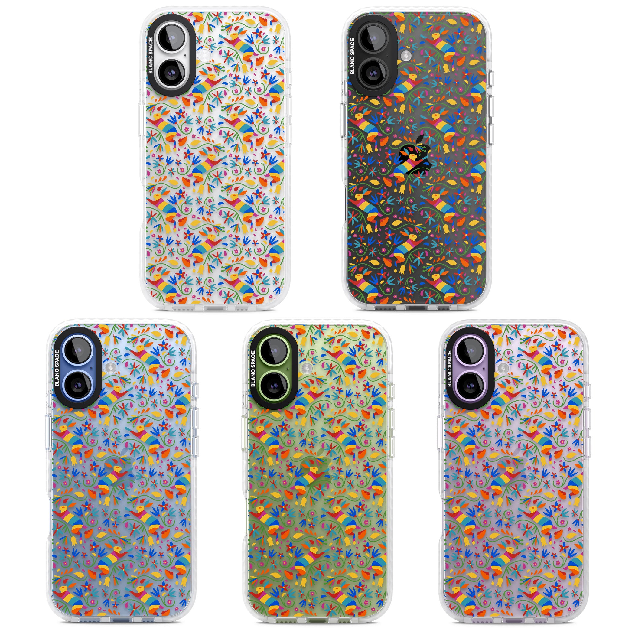 Vibrant Floral Mosaic iPhone 17 Impact Clear Phone Case APT Impact Protection