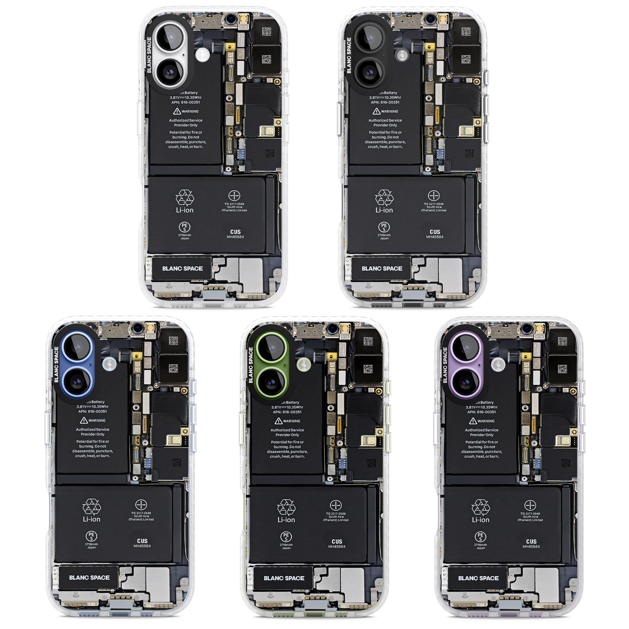 Circuit Board Standard iPhone 17 Impact Clear Phone Case APT Impact Protection