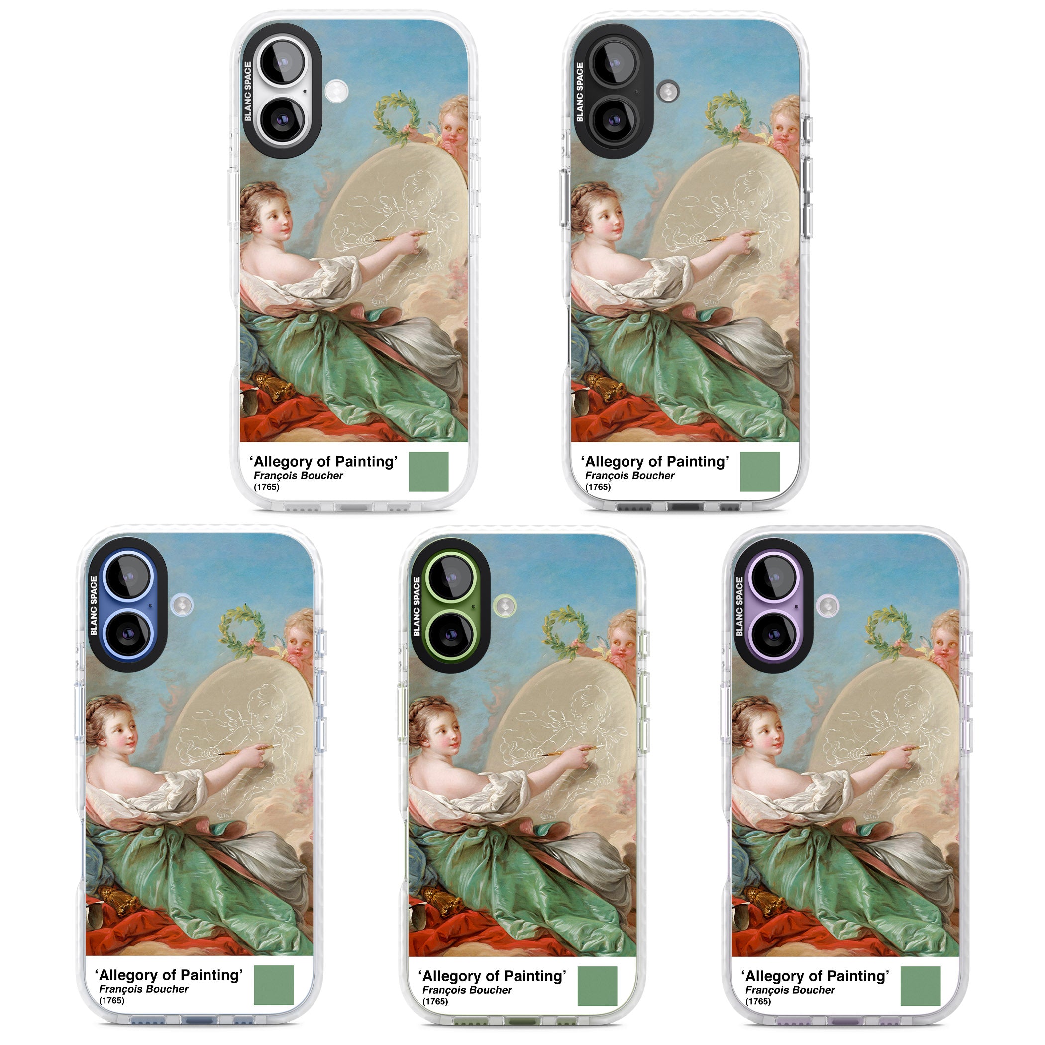 Allegory Of Painting iPhone 17 Impact Clear Phone Case APT Impact Protection