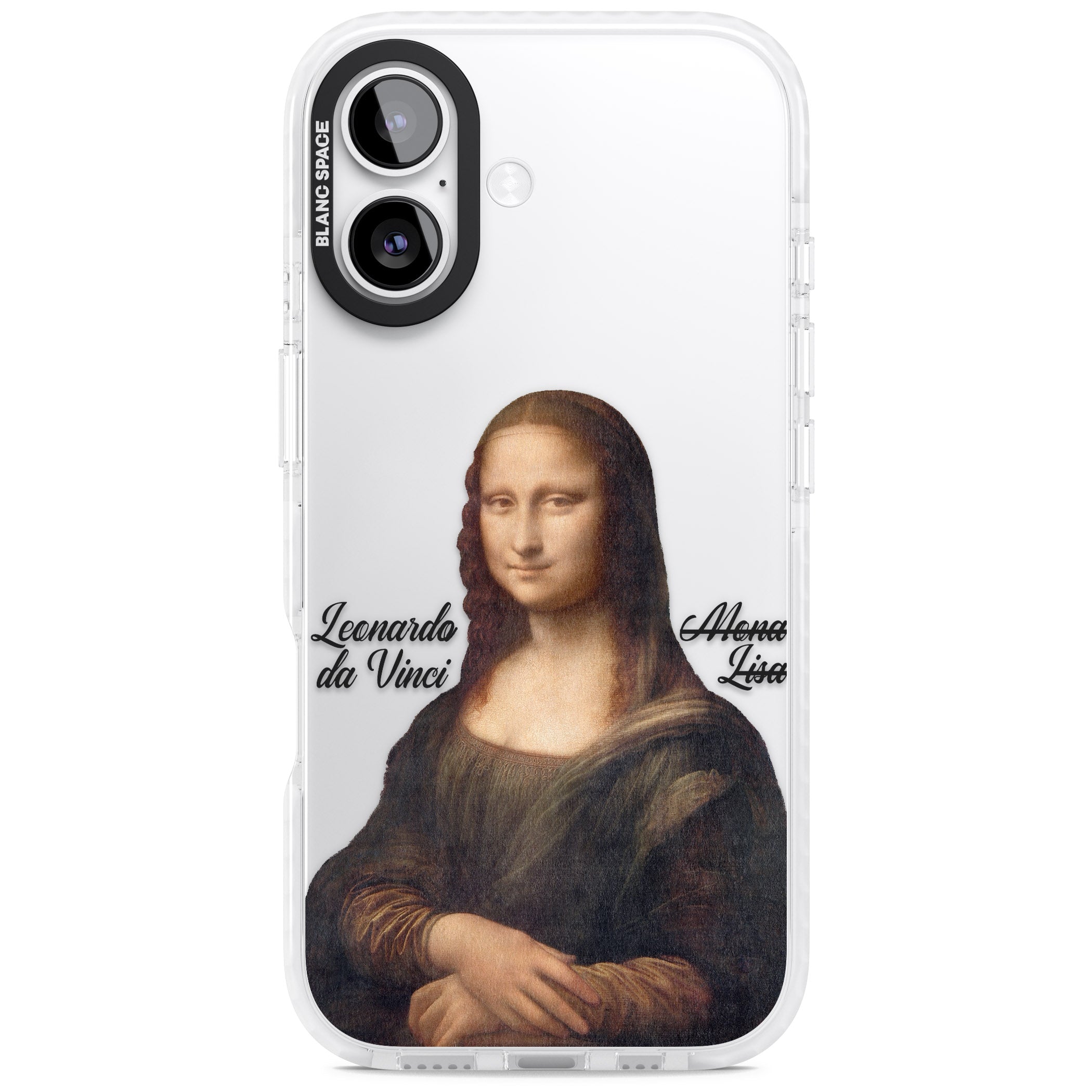 Mona Lisa Cutout iPhone 17 Impact Clear Phone Case