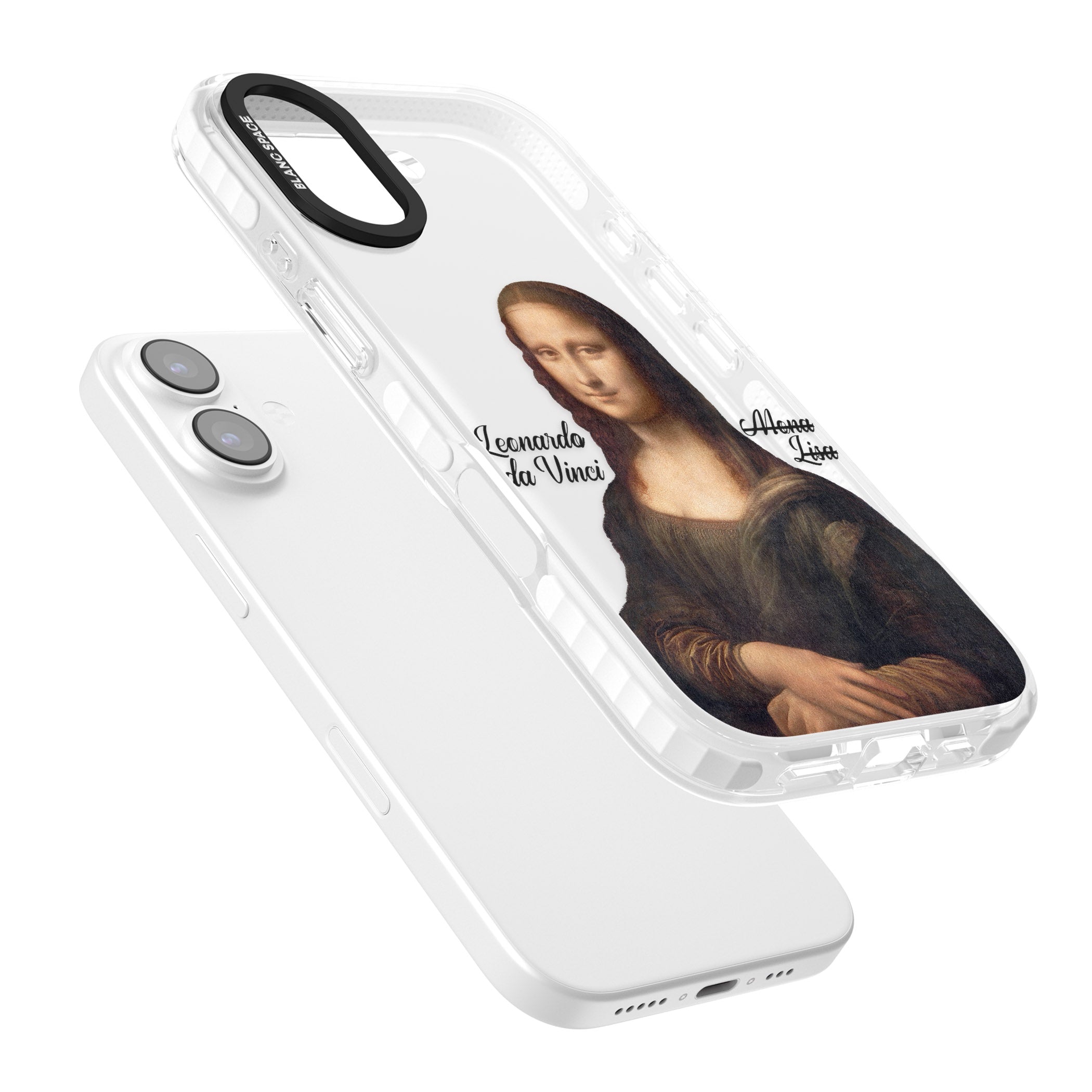 Mona Lisa Cutout iPhone 17 Impact Clear Phone Case Colours