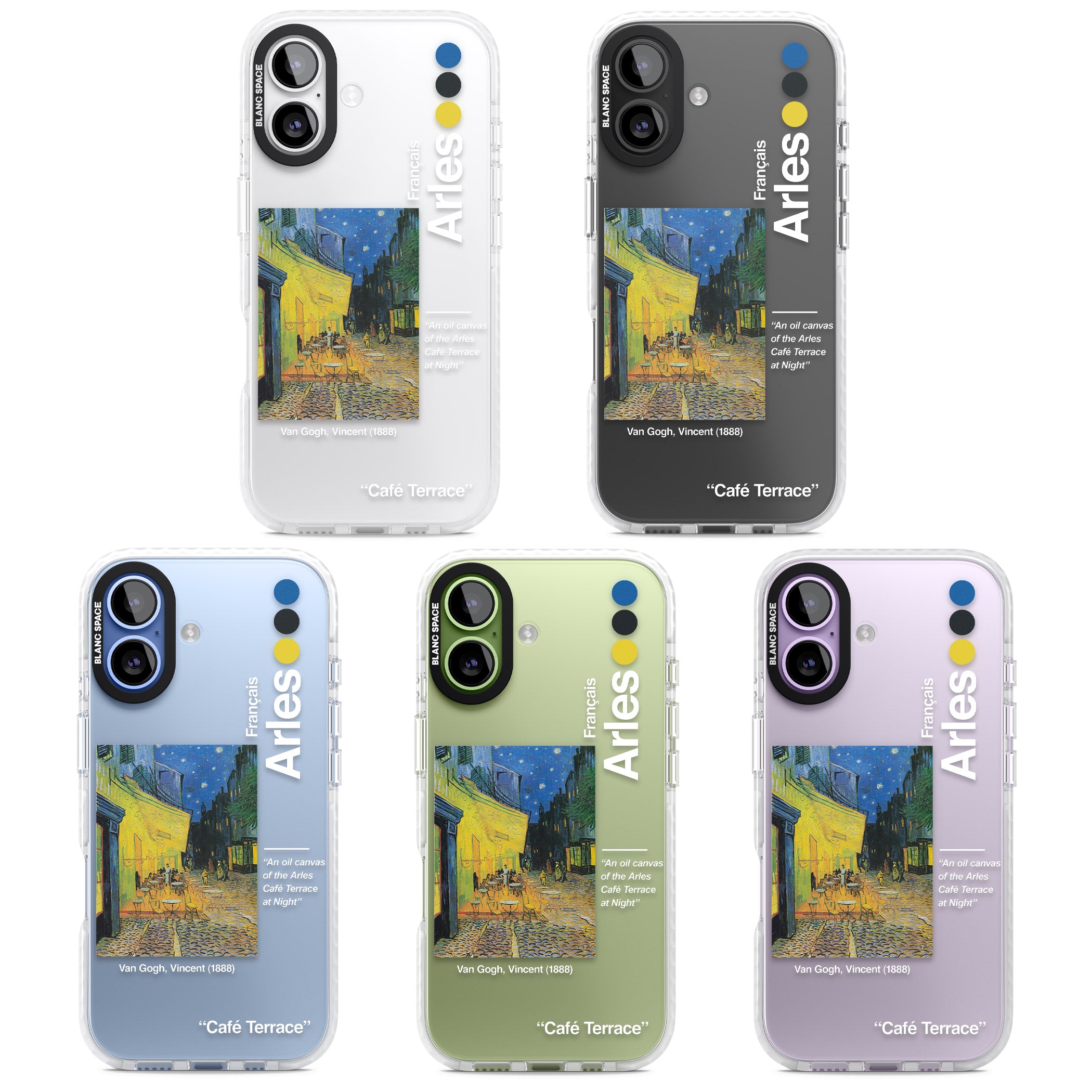 Cafe Terrace At Night iPhone 17 Impact Clear Phone Case APT Impact Protection