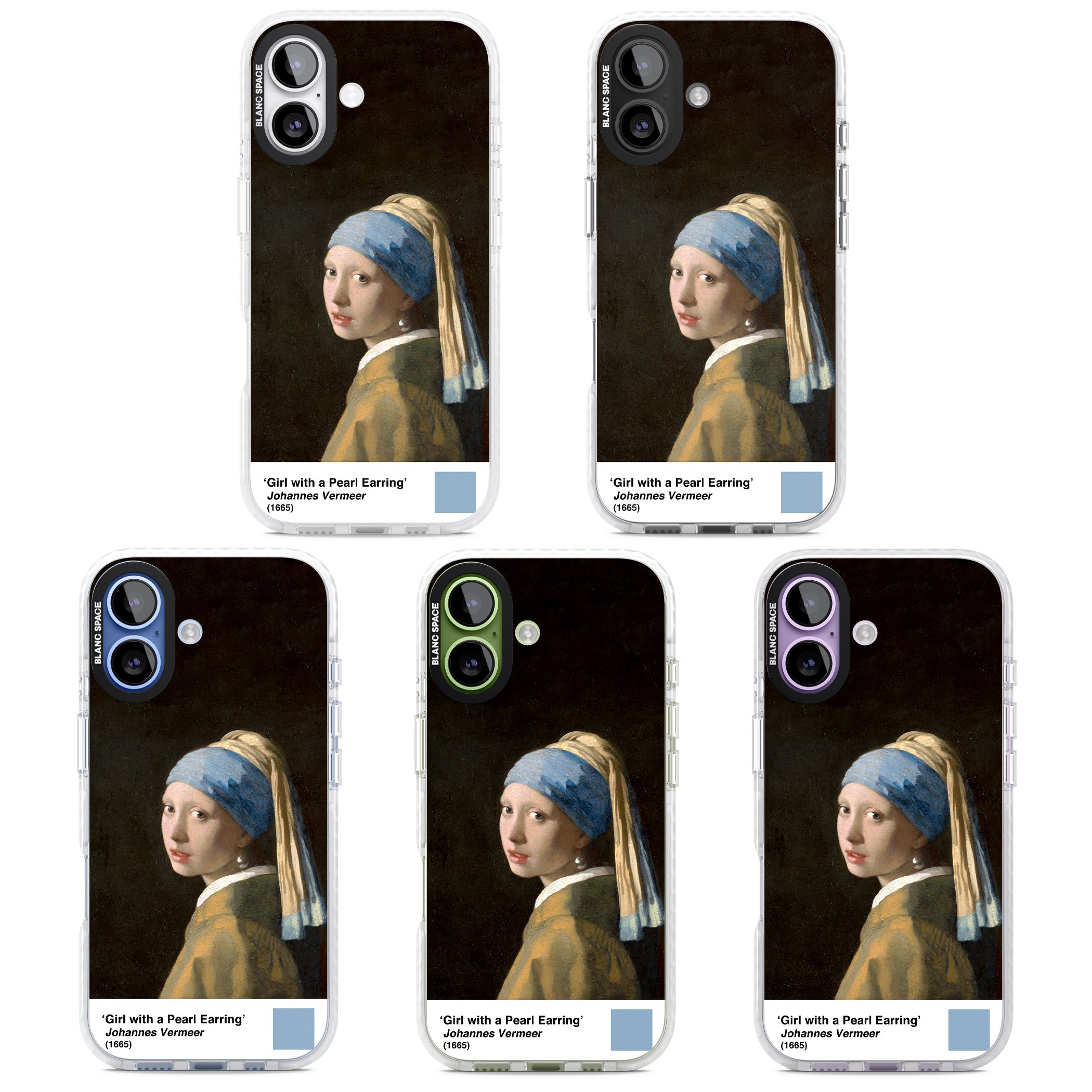 Girl With A Pearl Earring iPhone 17 Impact Clear Phone Case APT Impact Protection