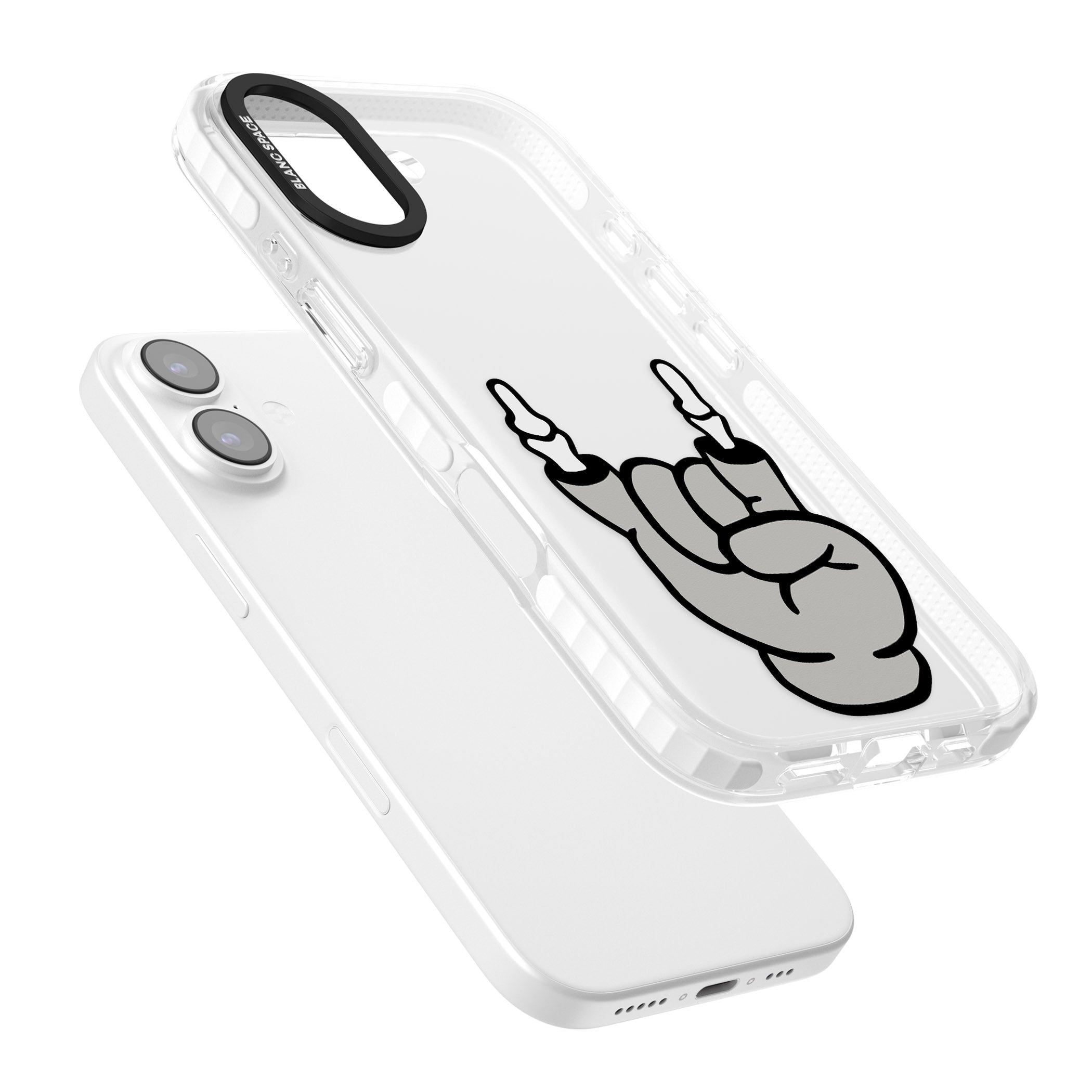 Rock 'Til You Drop iPhone 17 Impact Clear Phone Case Colours