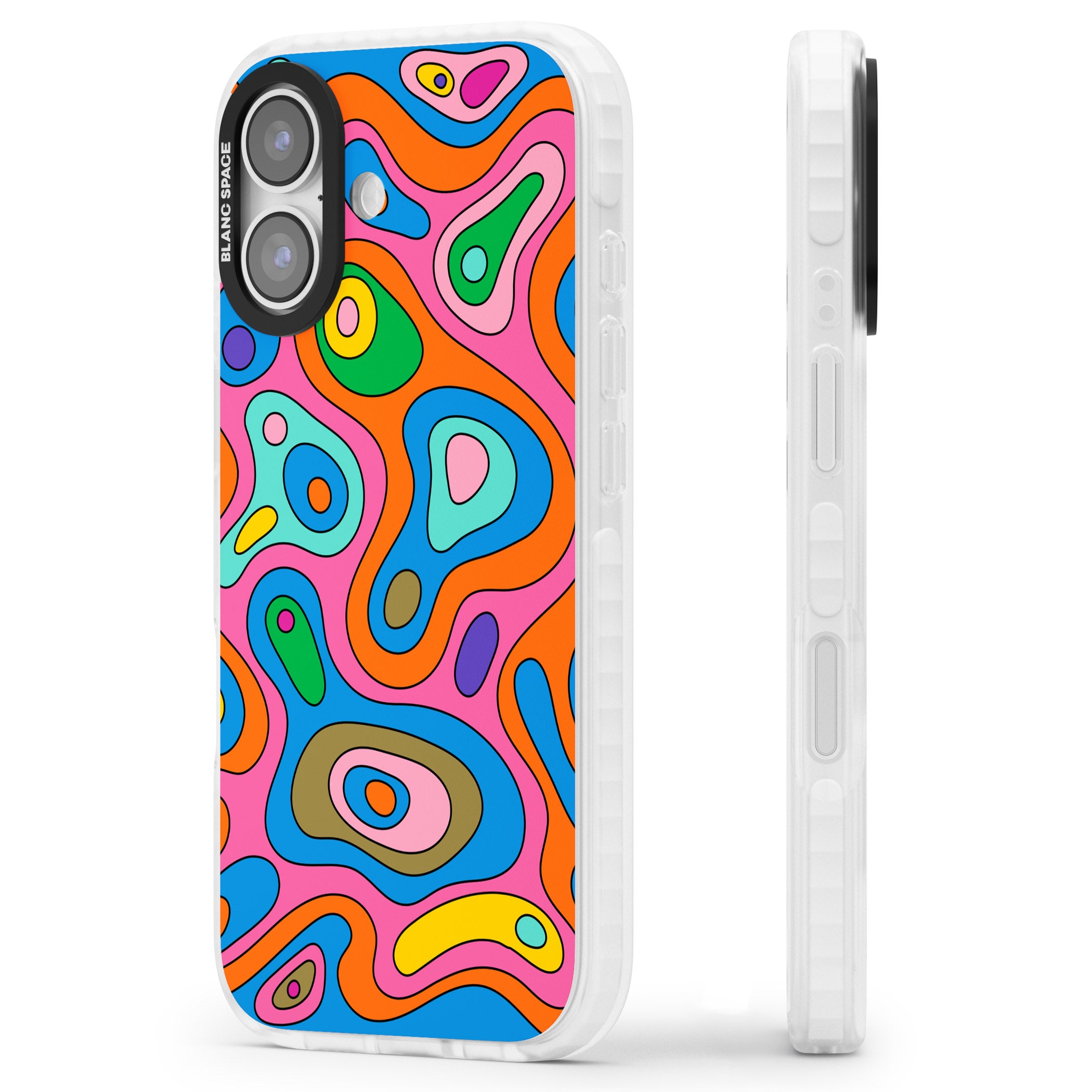 Euphoria iPhone 17 Impact Clear Phone Case Side Profile