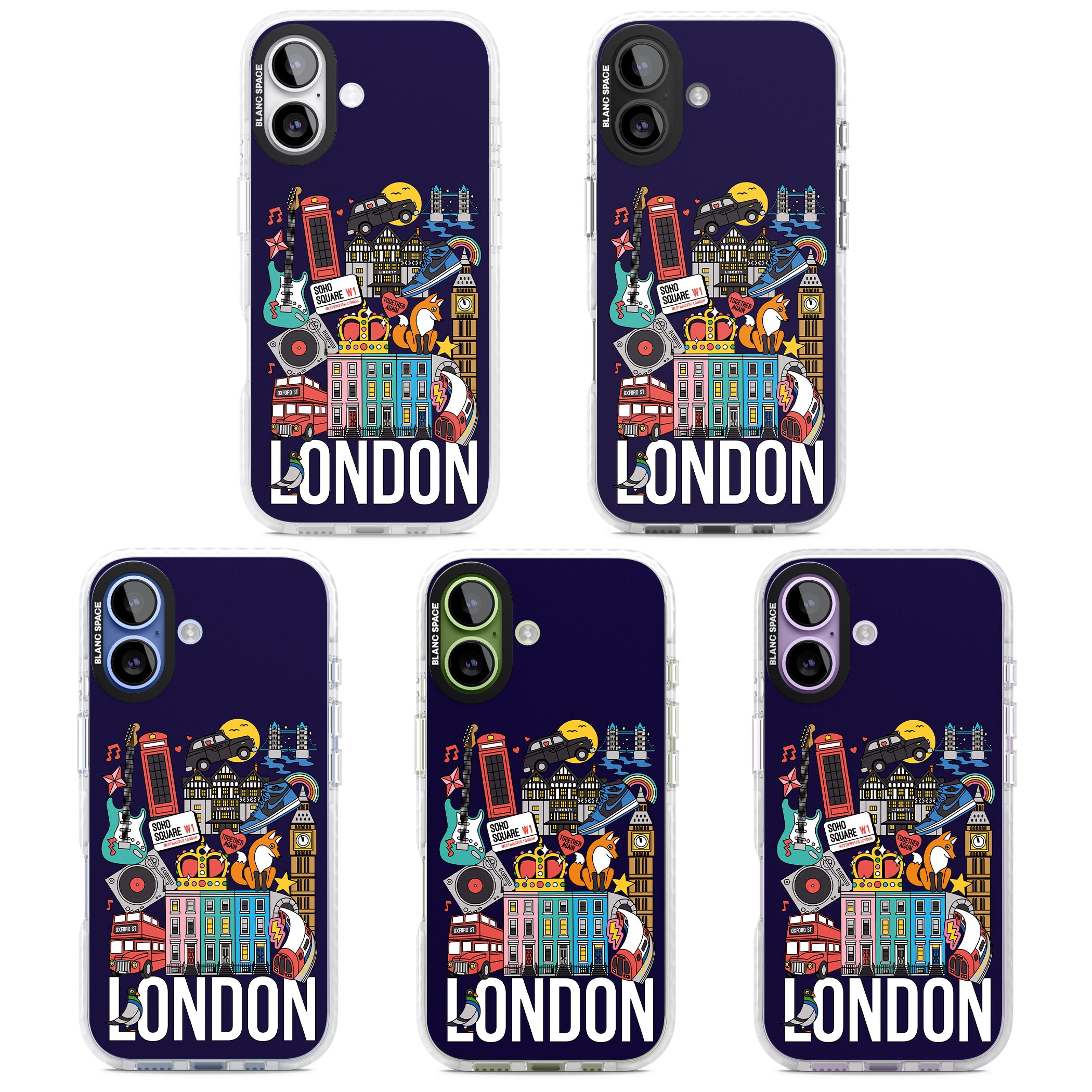 London Calling iPhone 17 Impact Clear Phone Case APT Impact Protection