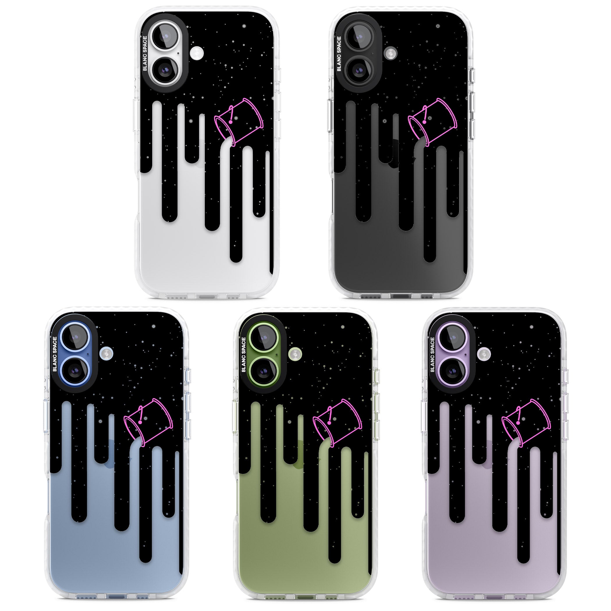 Cosmic Drip iPhone 17 Impact Clear Phone Case APT Impact Protection