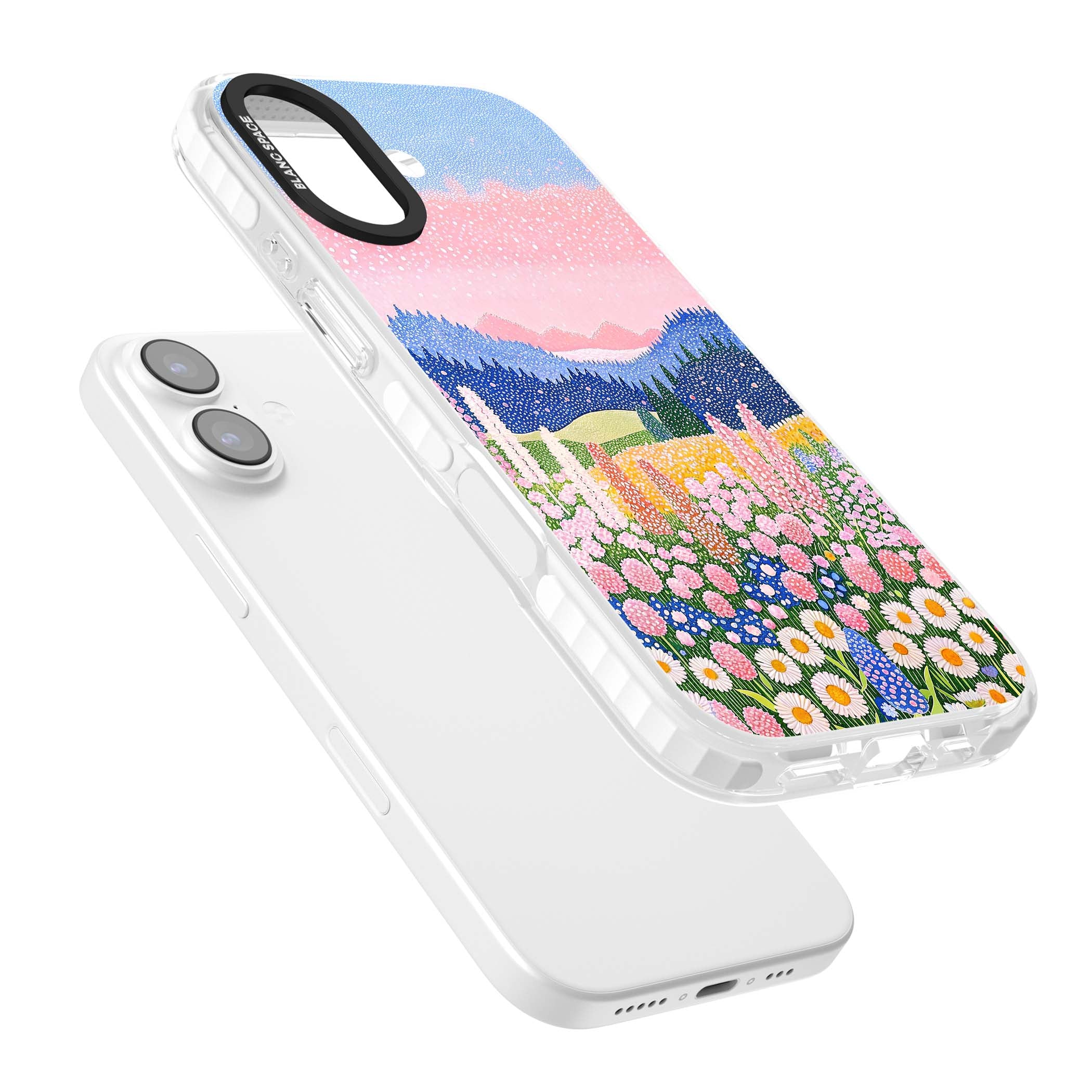 Valley Horizon cottagecore iPhone case | Black Impact case for iPhone 17