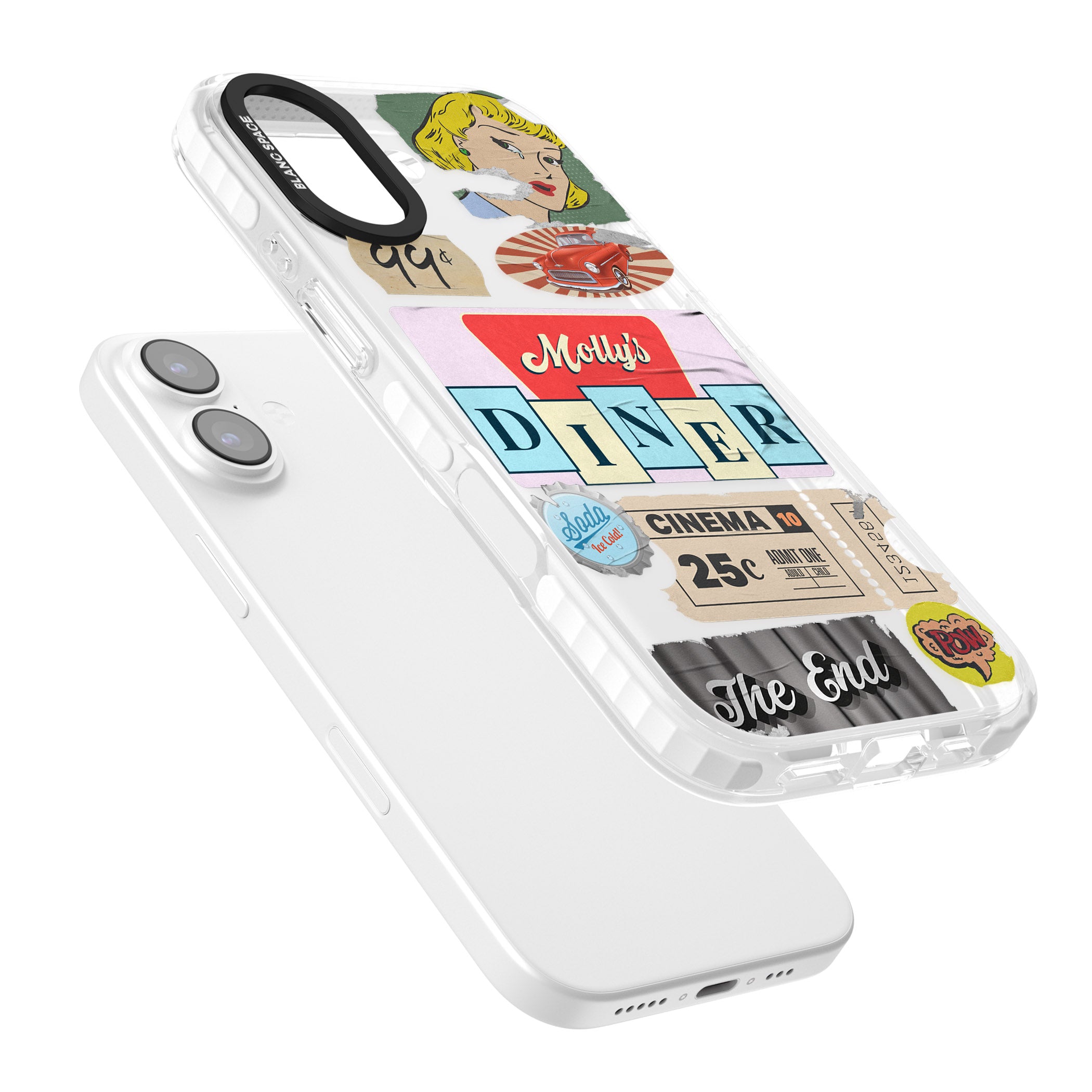 Nifty Fifties Swing iPhone 17 Impact Clear Phone Case Colours