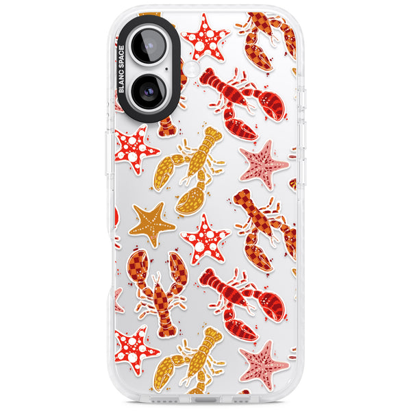 Lobster & Starfish Coastal Pattern