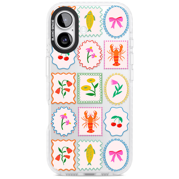 Floral Seafood Stamps