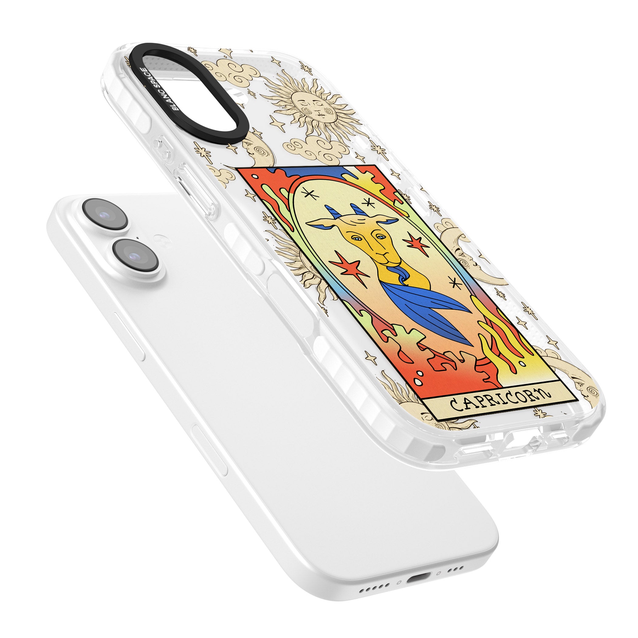 Celestial Zodiac Capricorn iPhone 17 Impact Clear Phone Case Colours