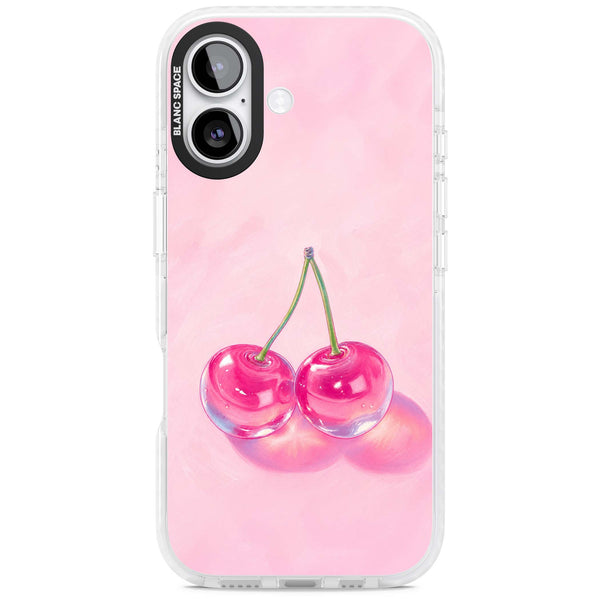 Pink Glass Cherry
