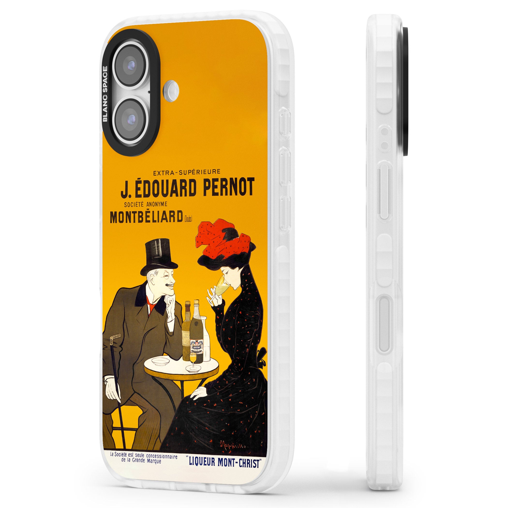 Absinthe, J.Edouard Pernot Poster iPhone 17 Impact Clear Phone Case Side Profile