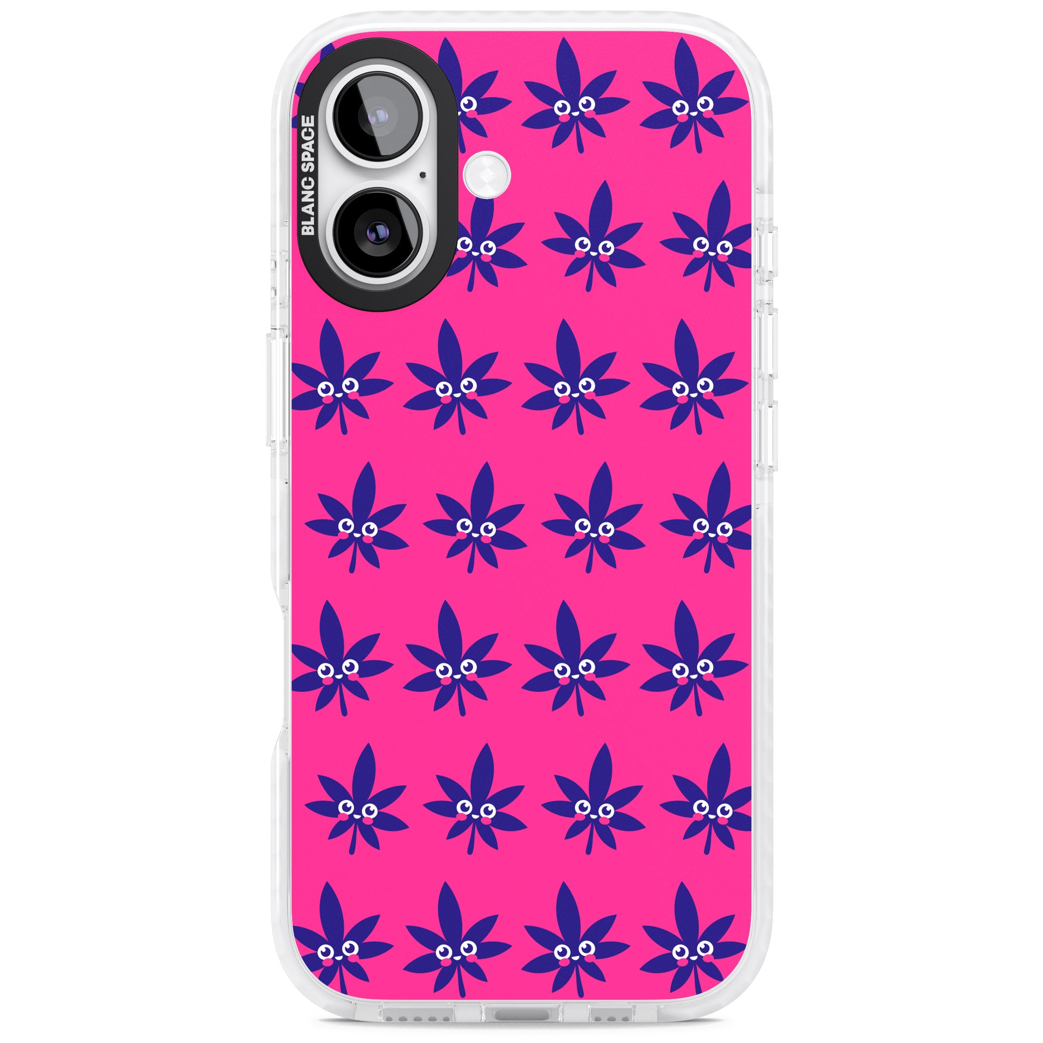Pink Sativa iPhone 17 Impact Clear Phone Case