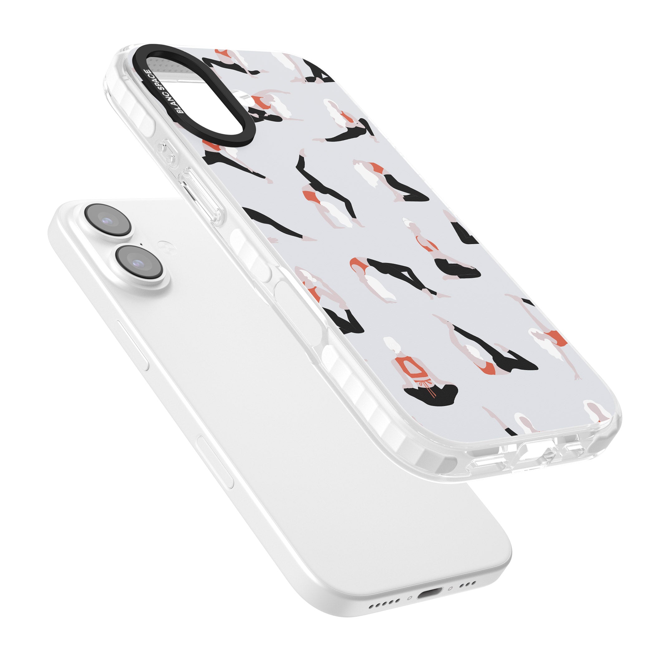 Yoga Poses Standard iPhone 17 Impact Clear Phone Case Colours