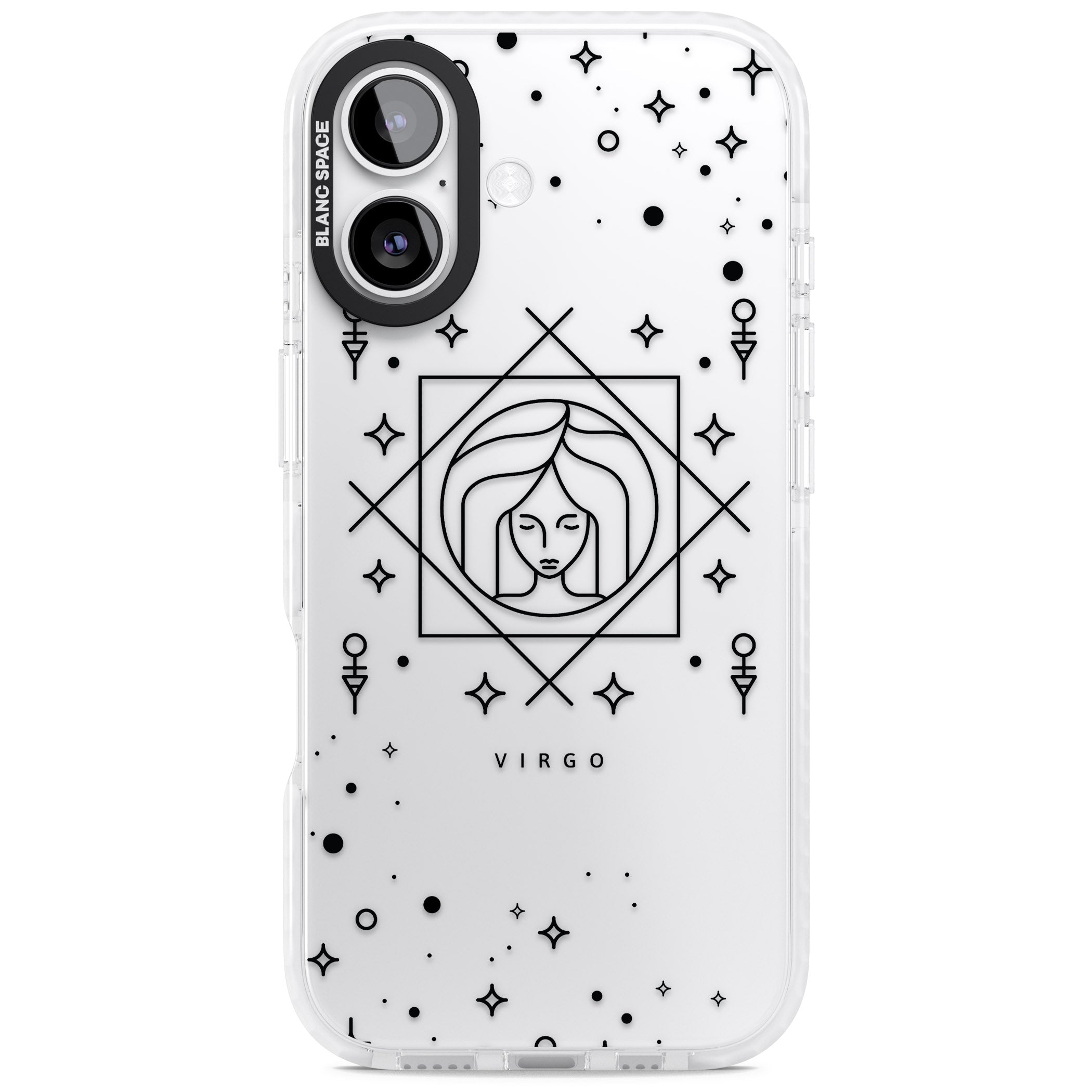 Virgo Emblem iPhone 17 Impact Clear Phone Case