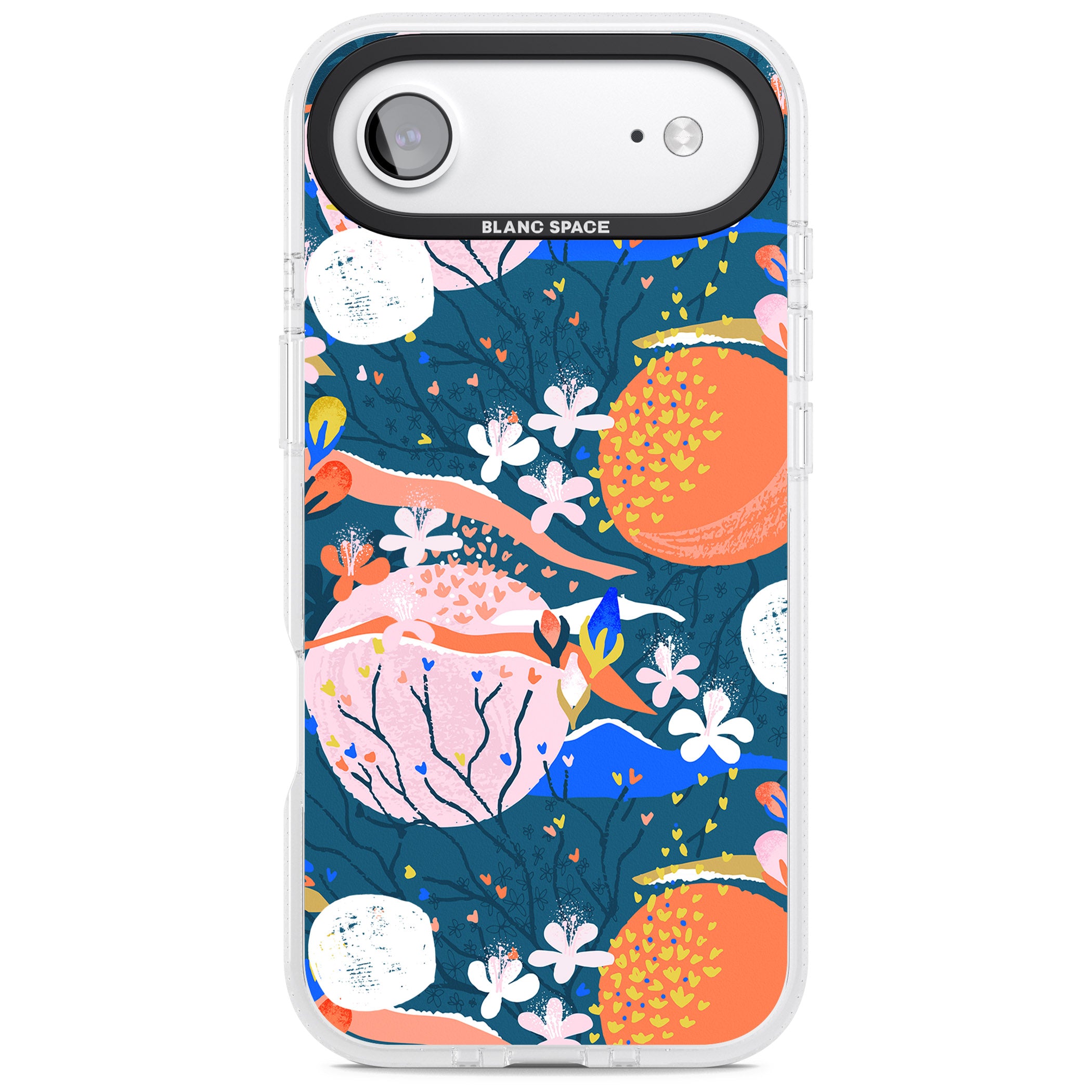 Vibrant Coral Pattern iPhone 17 Air Impact Air Clear Phone Case