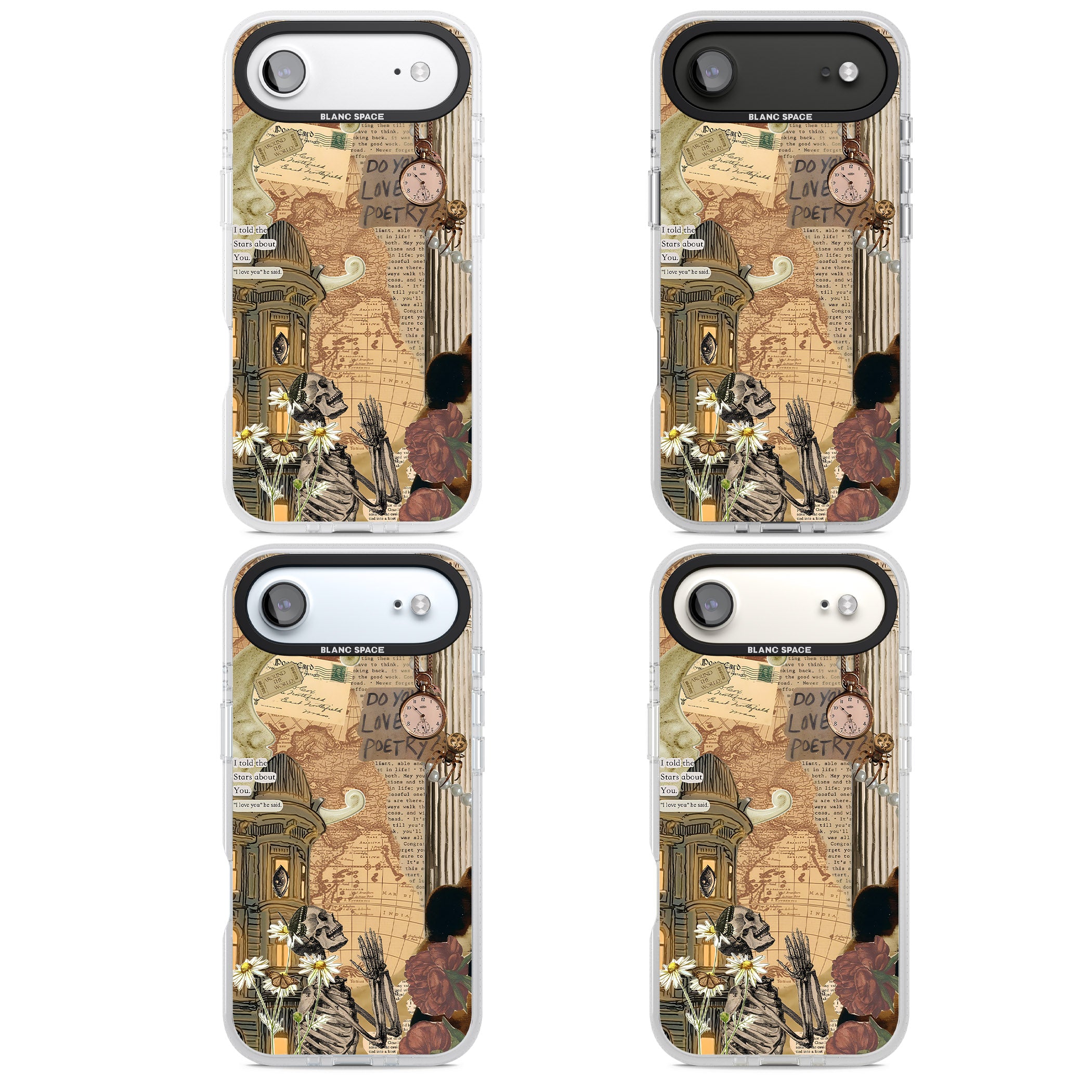 Skeleton Poetry iPhone 17 Air Impact Air Clear Phone Case APT Impact Protection