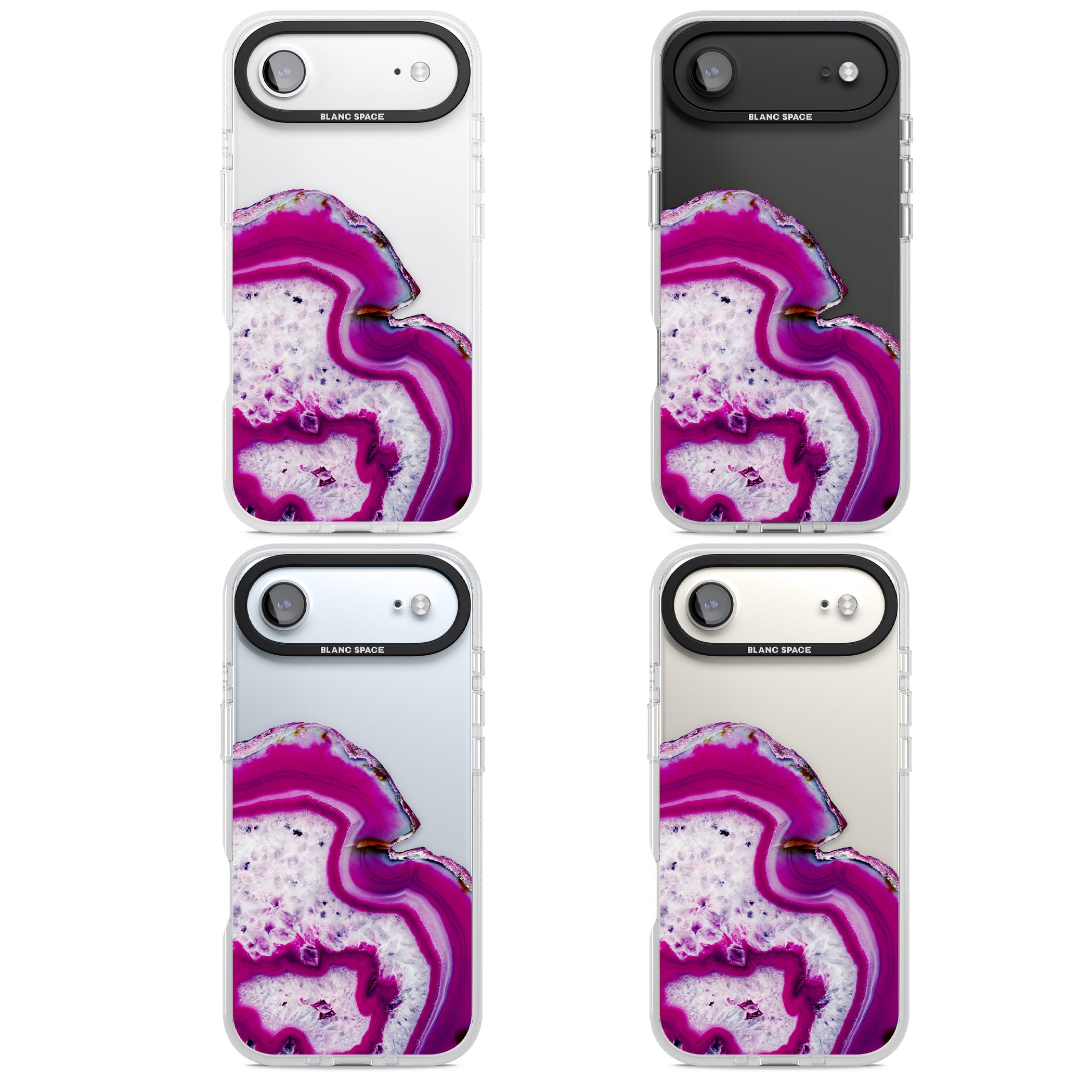 Violet Crystal Agate iPhone 17 Air Impact Air Clear Phone Case APT Impact Protection