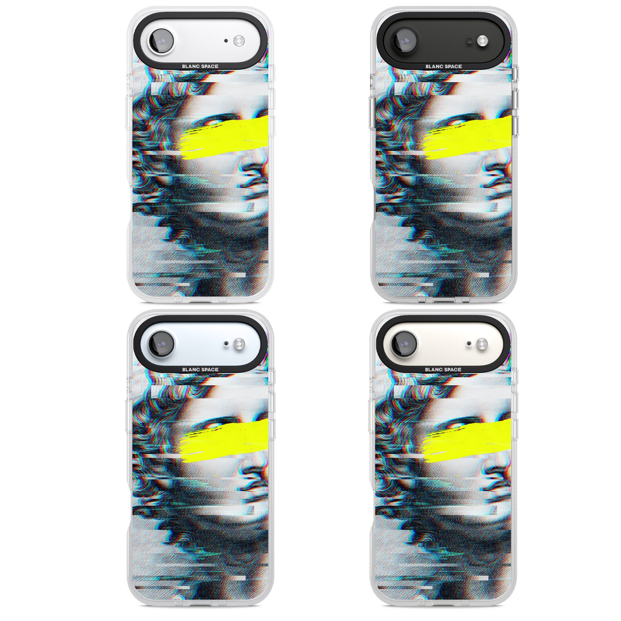 Glitched Fragment iPhone 17 Air Impact Air Clear Phone Case APT Impact Protection