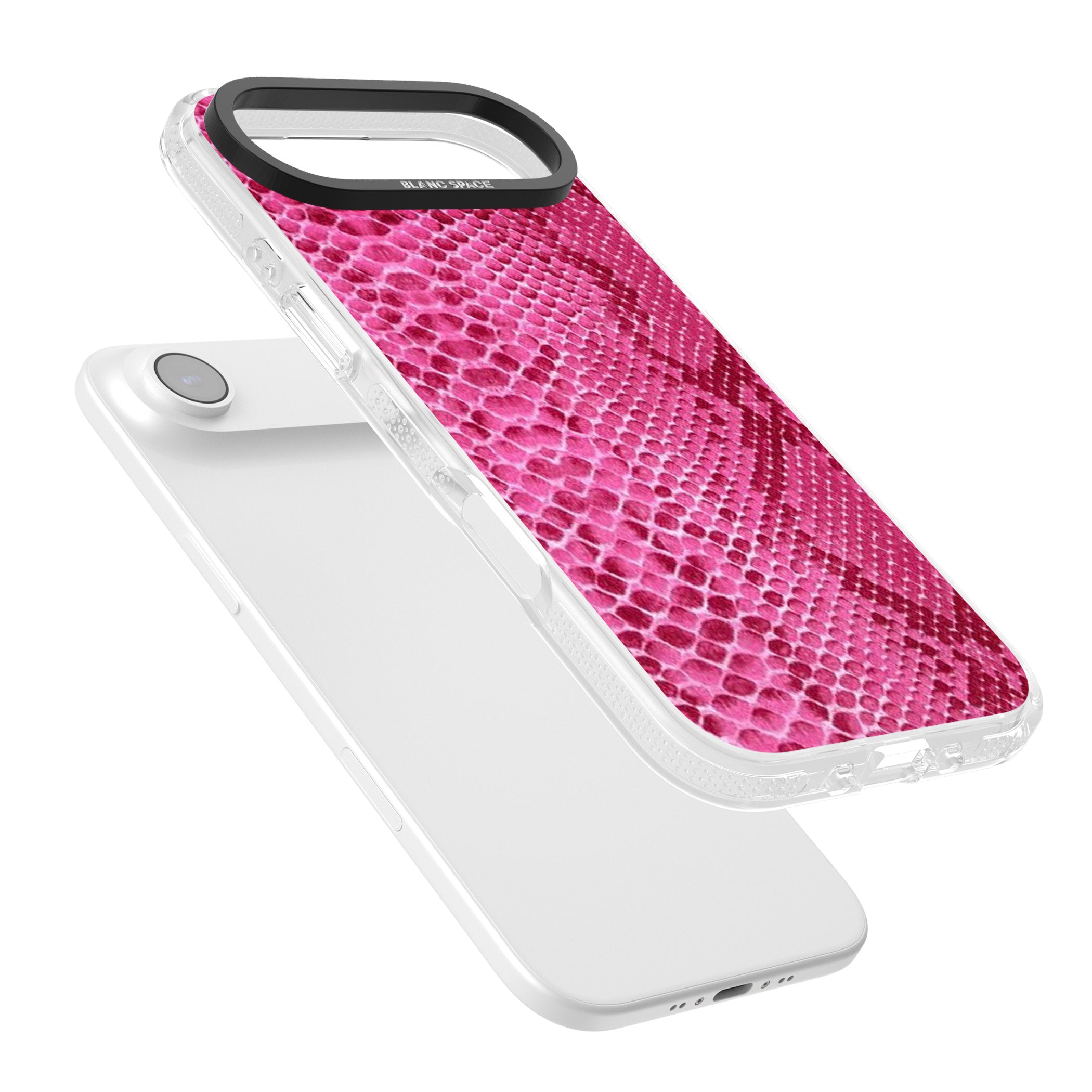 Pink Snakeskin iPhone 17 Air Impact Air Clear Phone Case Colours