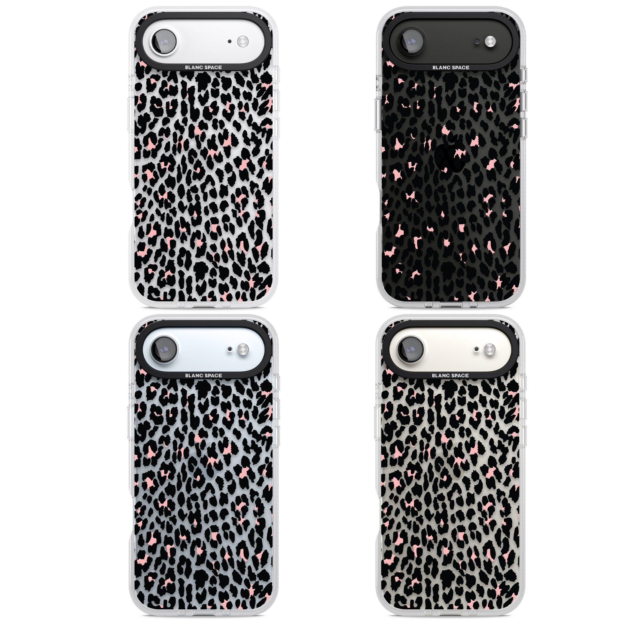 Pink Leopard Print iPhone 17 Air Impact Air Clear Phone Case APT Impact Protection