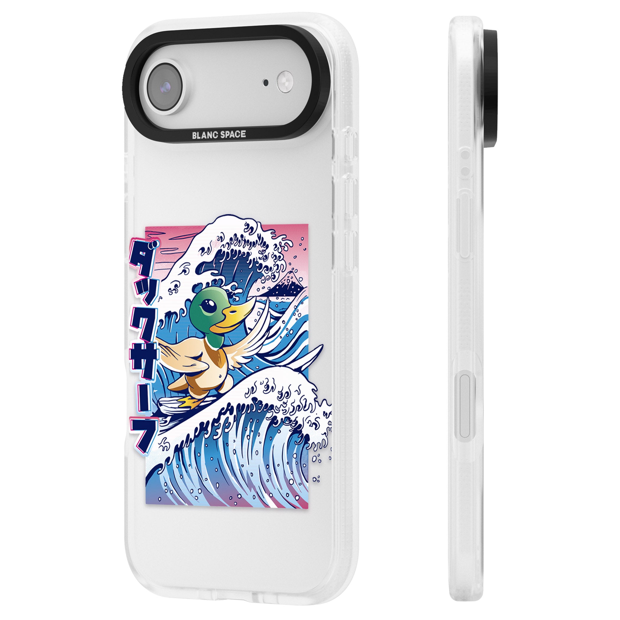 Duck Surf iPhone 17 Air Impact Air Clear Phone Case Side Profile