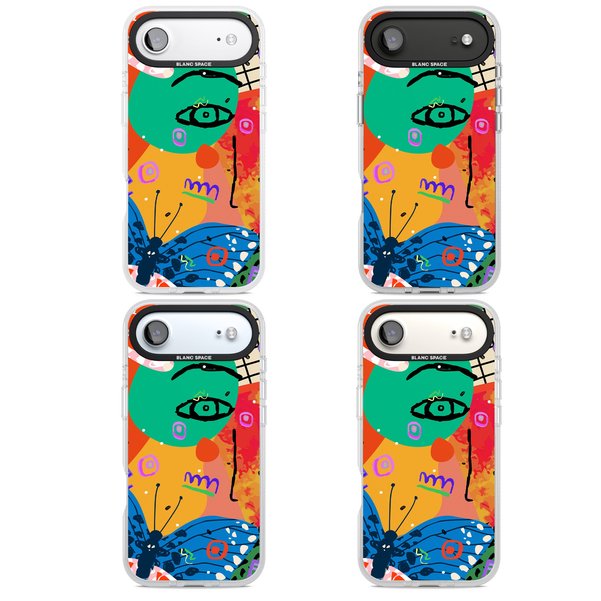 Abstract Butterfly iPhone 17 Air Impact Air Clear Phone Case APT Impact Protection