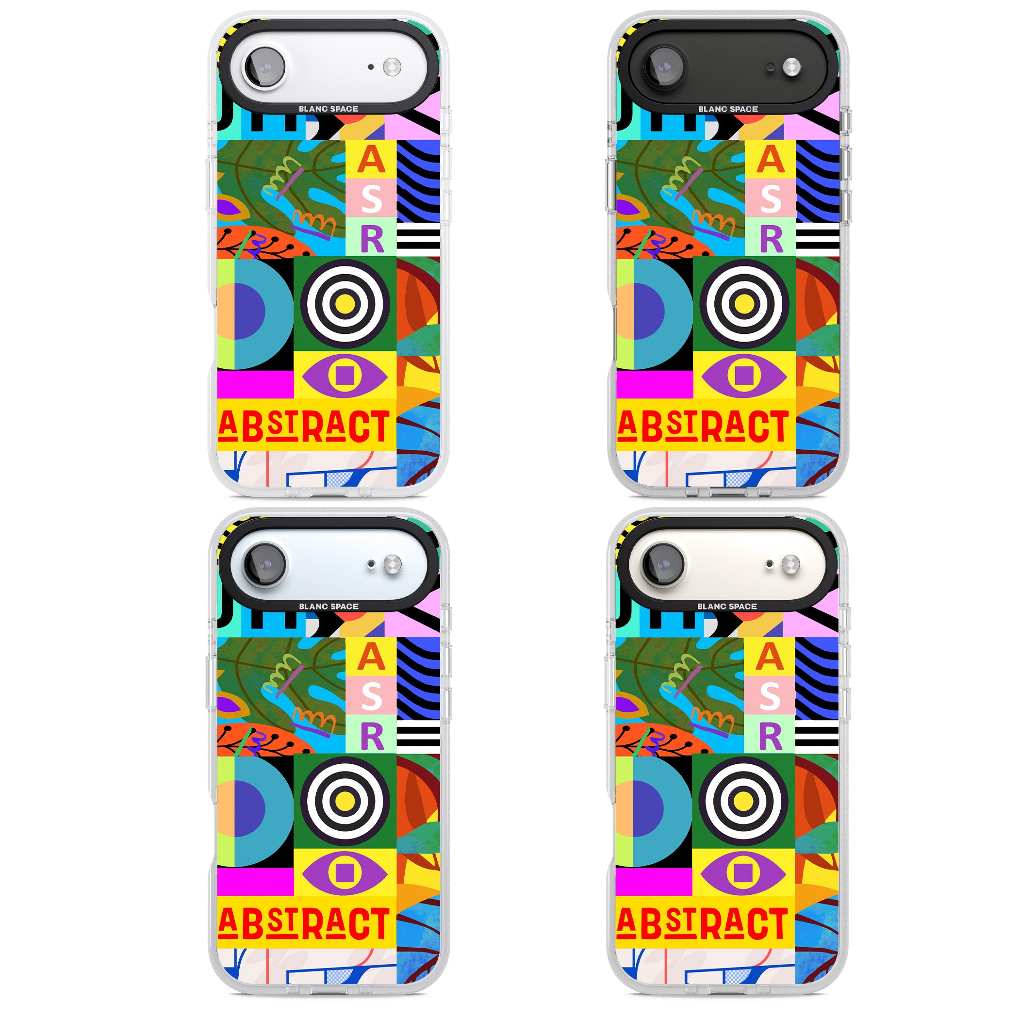 Abstract Pattern Patchwork iPhone 17 Air Impact Air Clear Phone Case APT Impact Protection