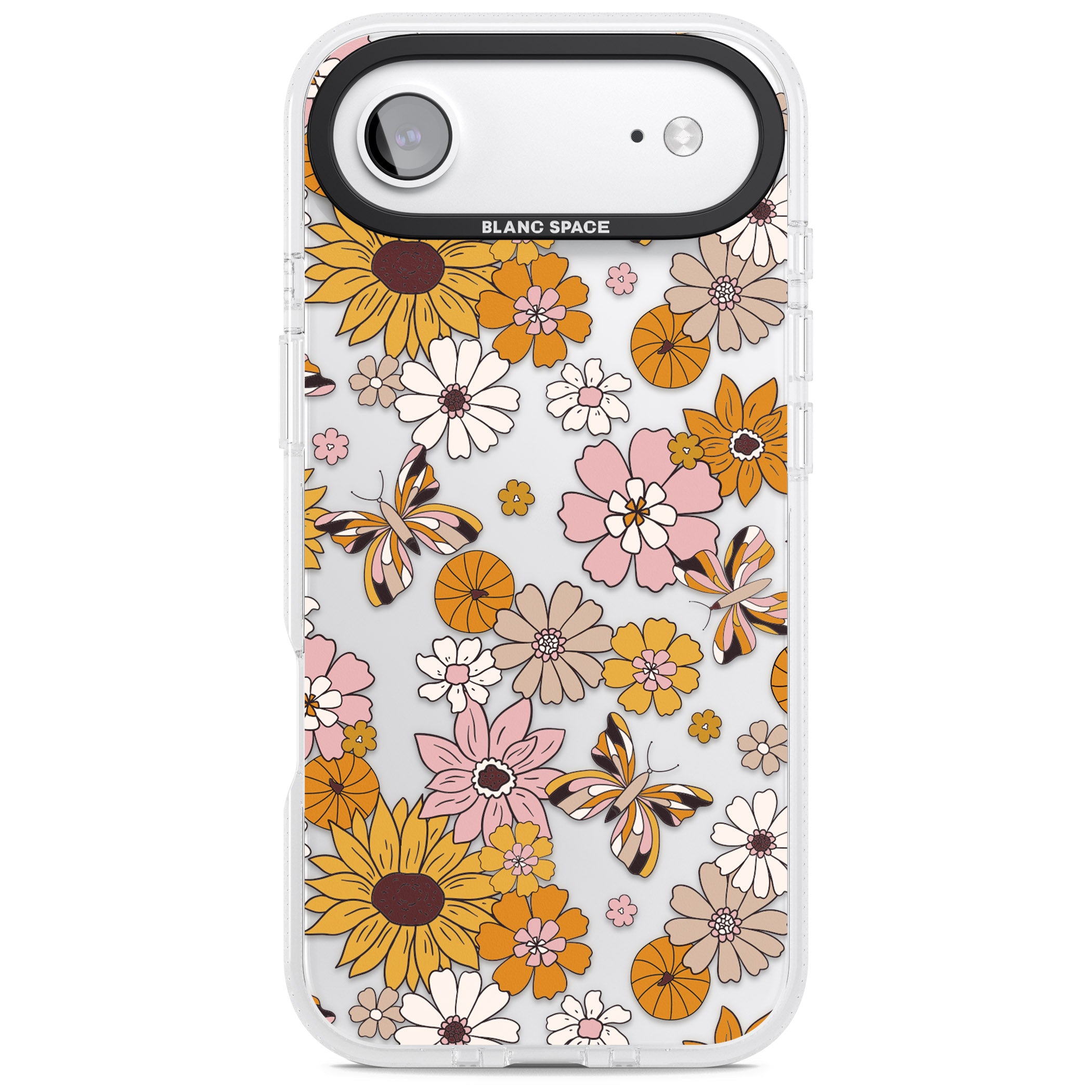 Butterfly Bloom Autumn Floral iPhone 17 Air Impact Air Clear Phone Case