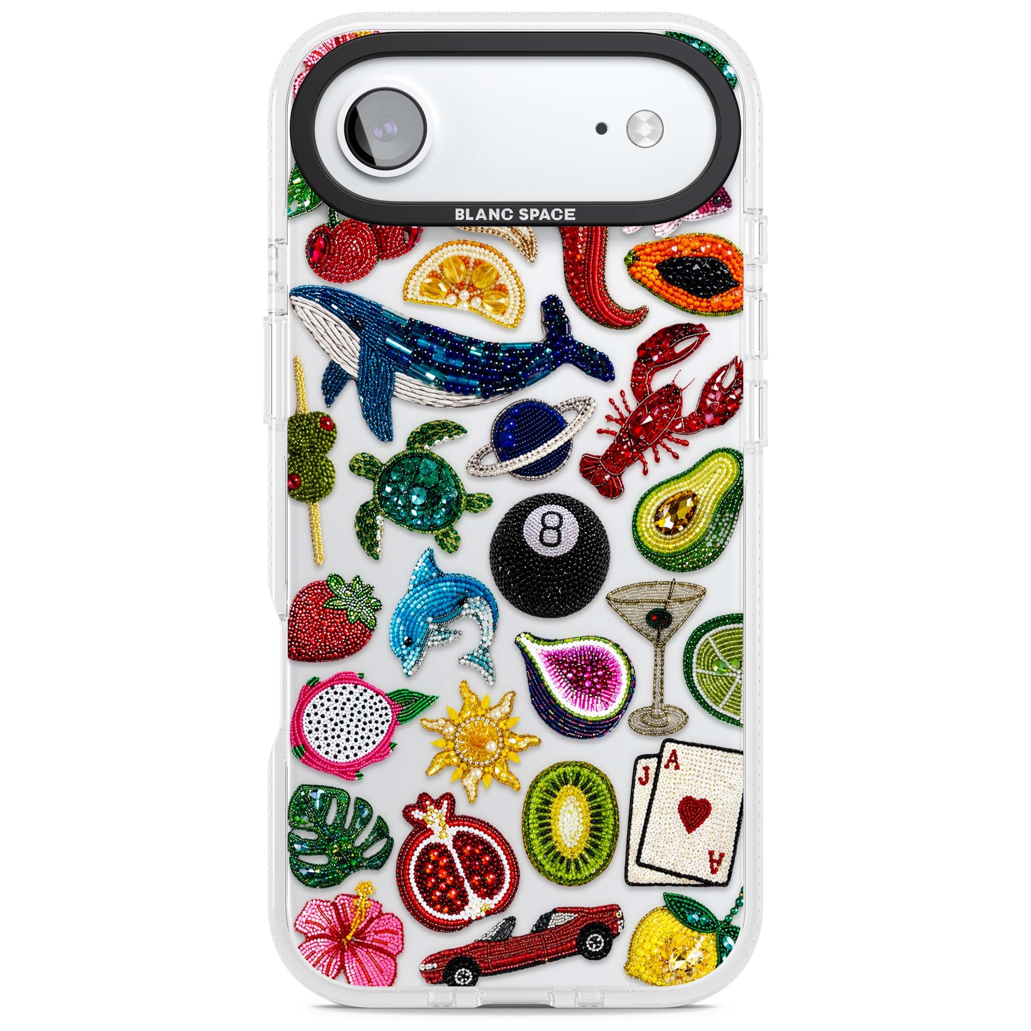 Beaded Mix cute iPhone case | Clear Case Impact Air case for iPhone Air