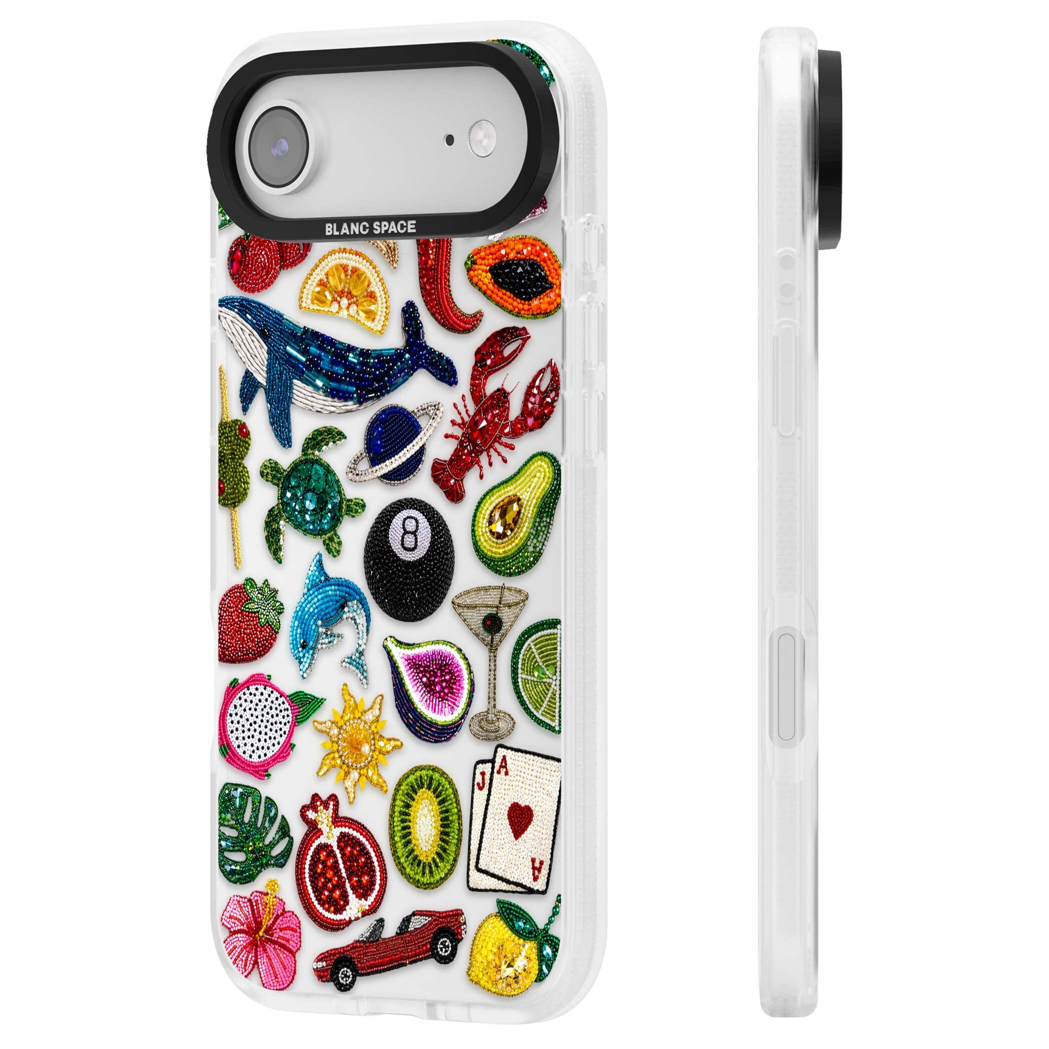 Beaded Mix cute iPhone case | Clear Case Impact Air case for iPhone Air