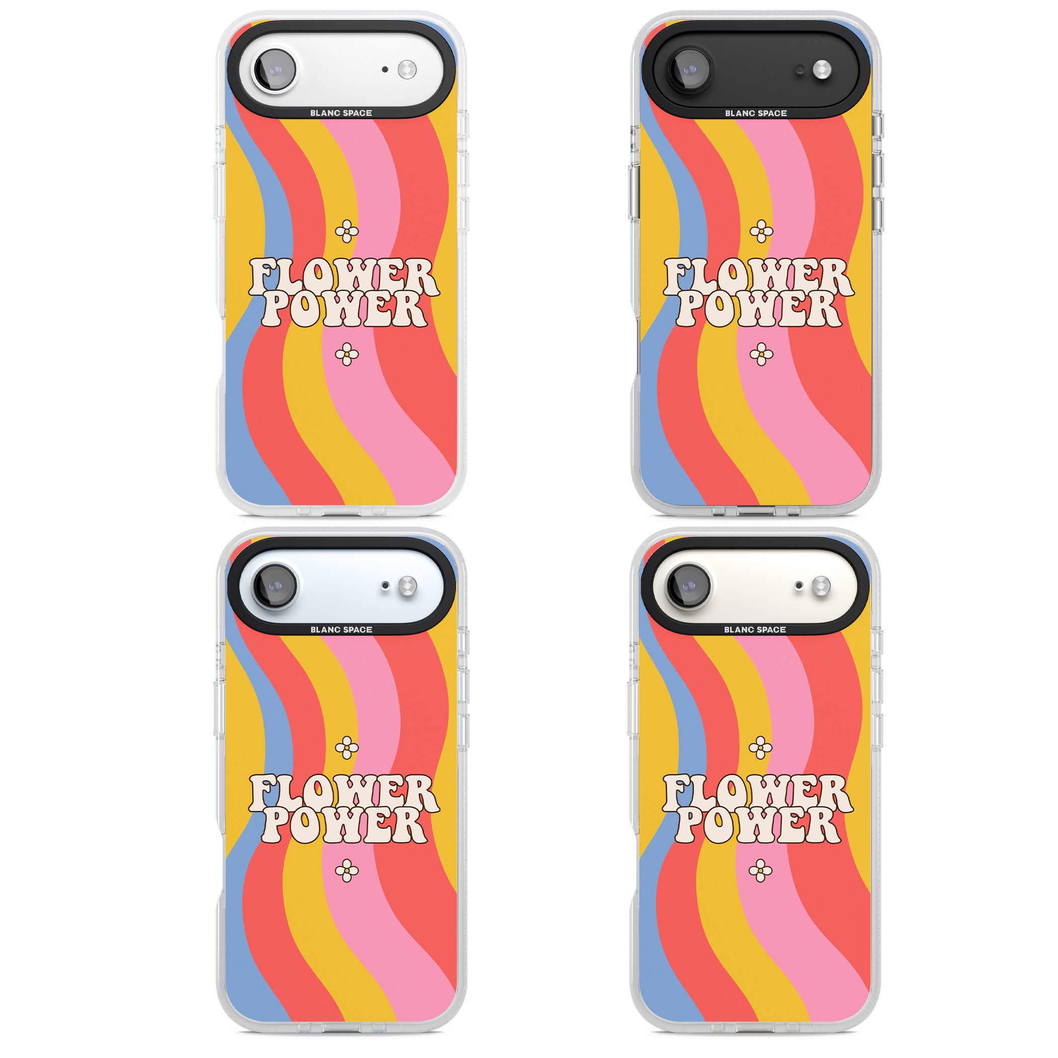 Melting Flower Power iPhone 17 Air Impact Air Clear Phone Case APT Impact Protection