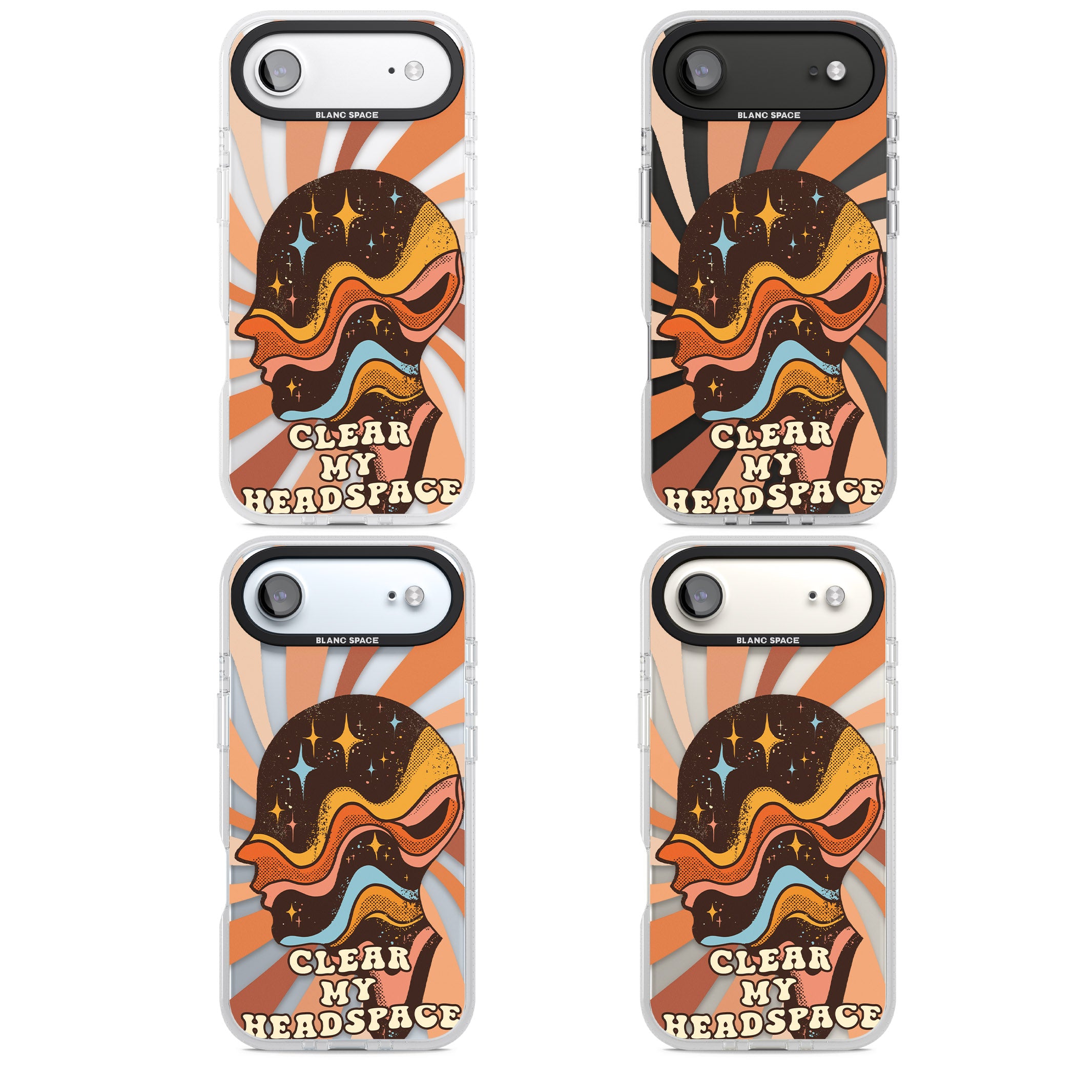 Clear My Headspace iPhone 17 Air Impact Air Clear Phone Case APT Impact Protection