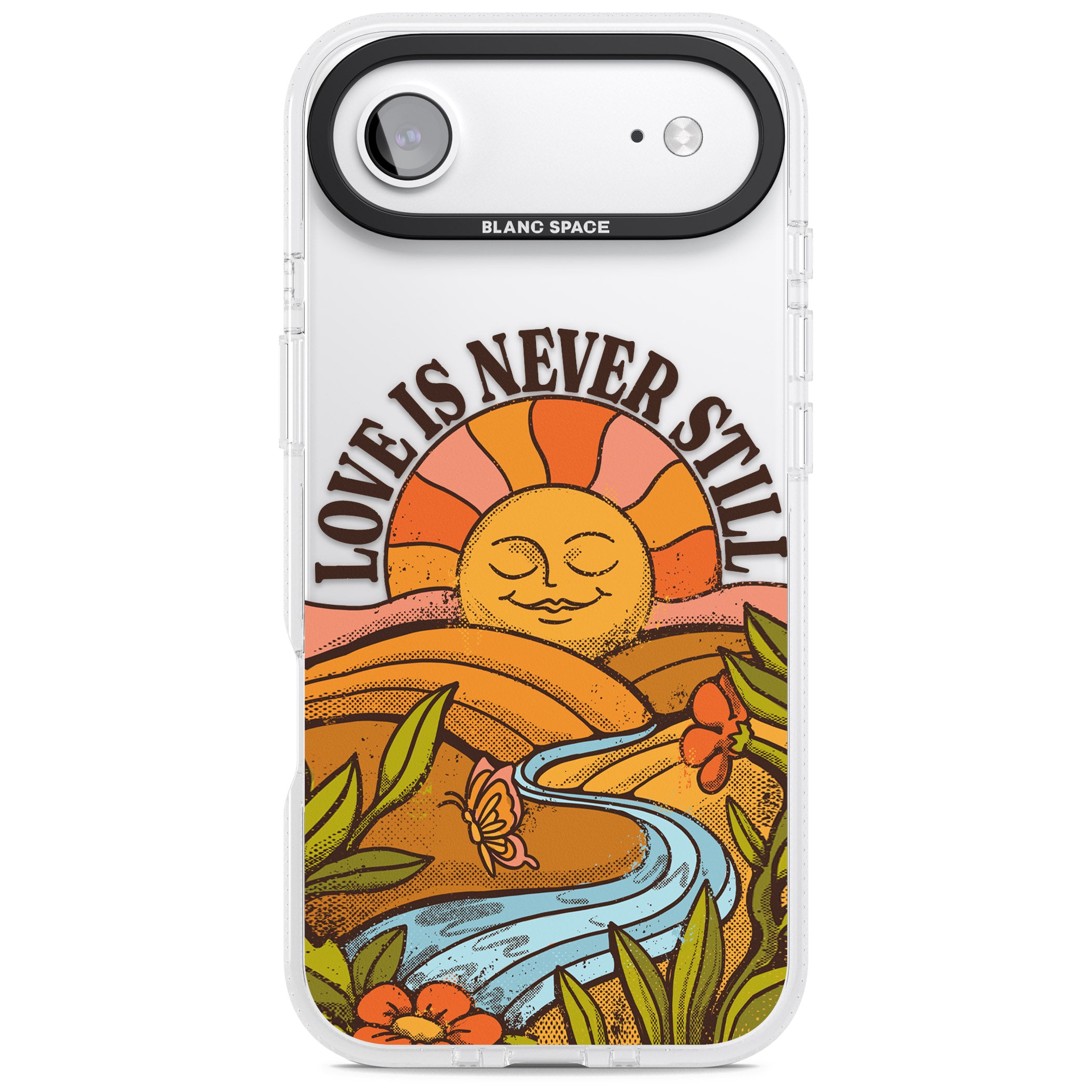 Love Is Never Still iPhone 17 Air Impact Air Clear Phone Case
