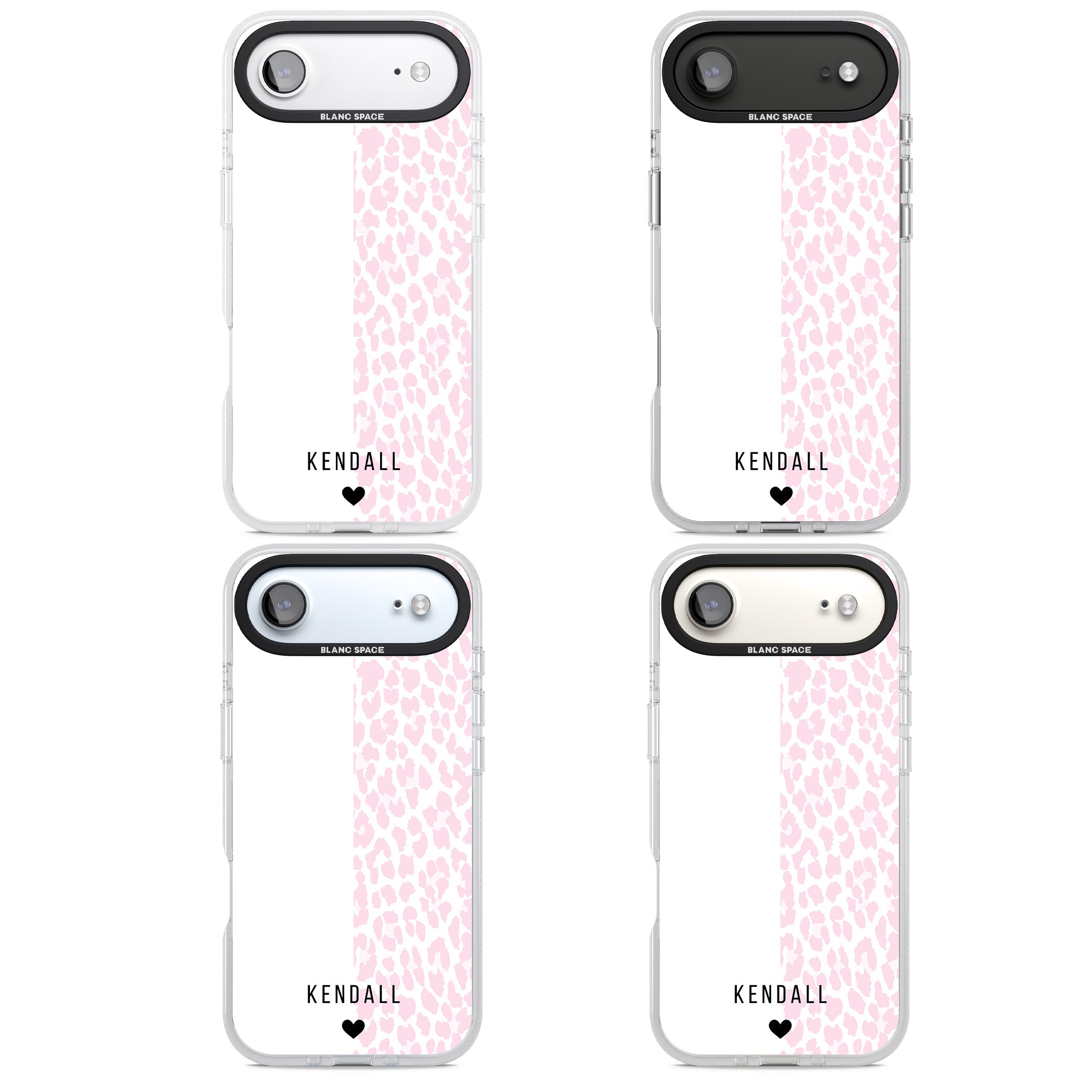 Personalised Pink Leopard iPhone 17 Air Impact Air Clear Phone Case APT Impact Protection