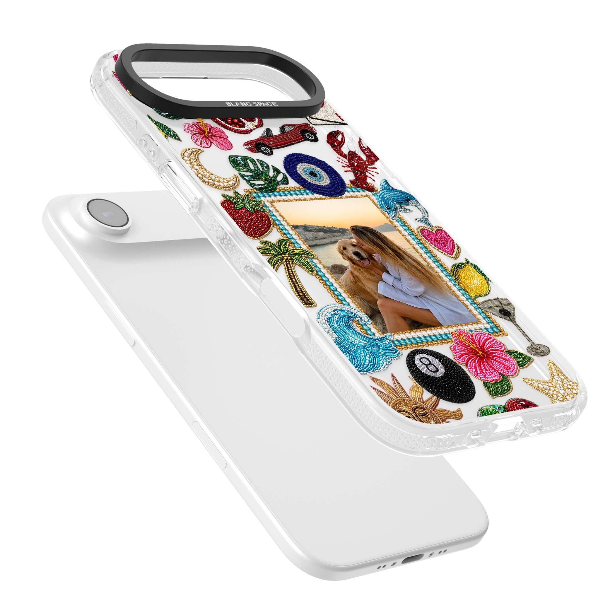 Beaded Photo coastal iPhone case | Clear Case Impact Air case for iPhone Air
