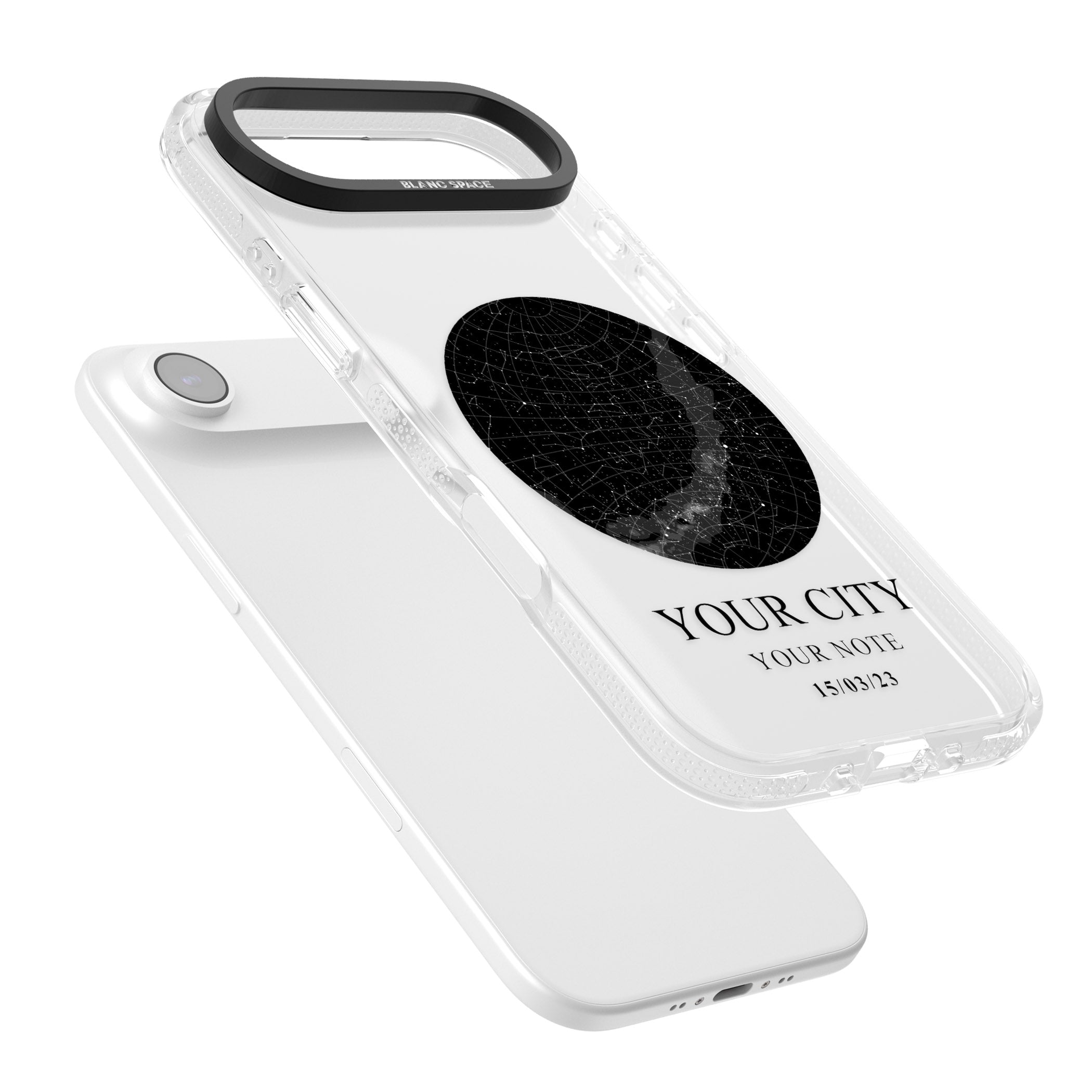 Personalised Star Map iPhone 17 Air Impact Air Clear Phone Case Colours