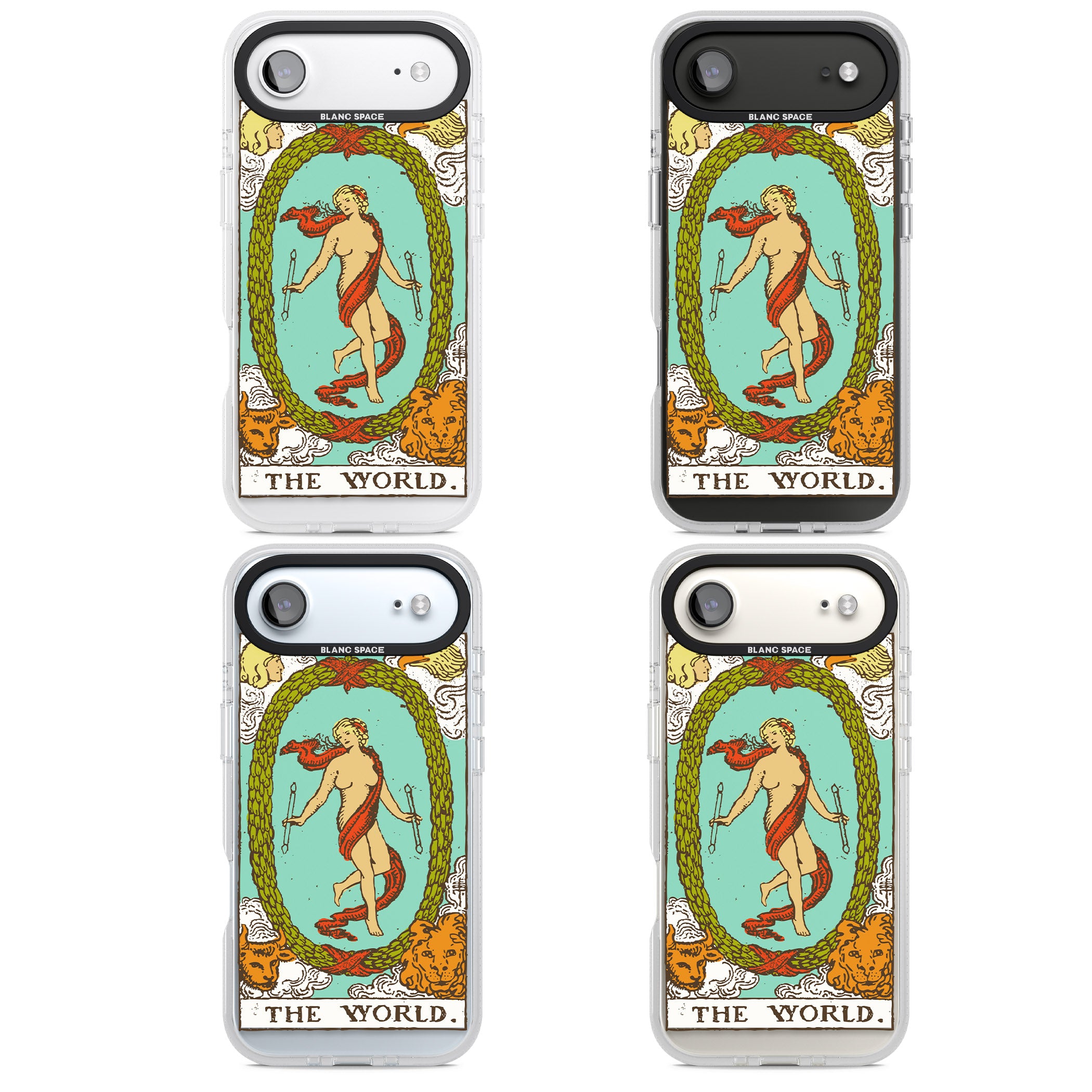 Personalised The World Tarot Card (Color) iPhone 17 Air Impact Air Clear Phone Case APT Impact Protection