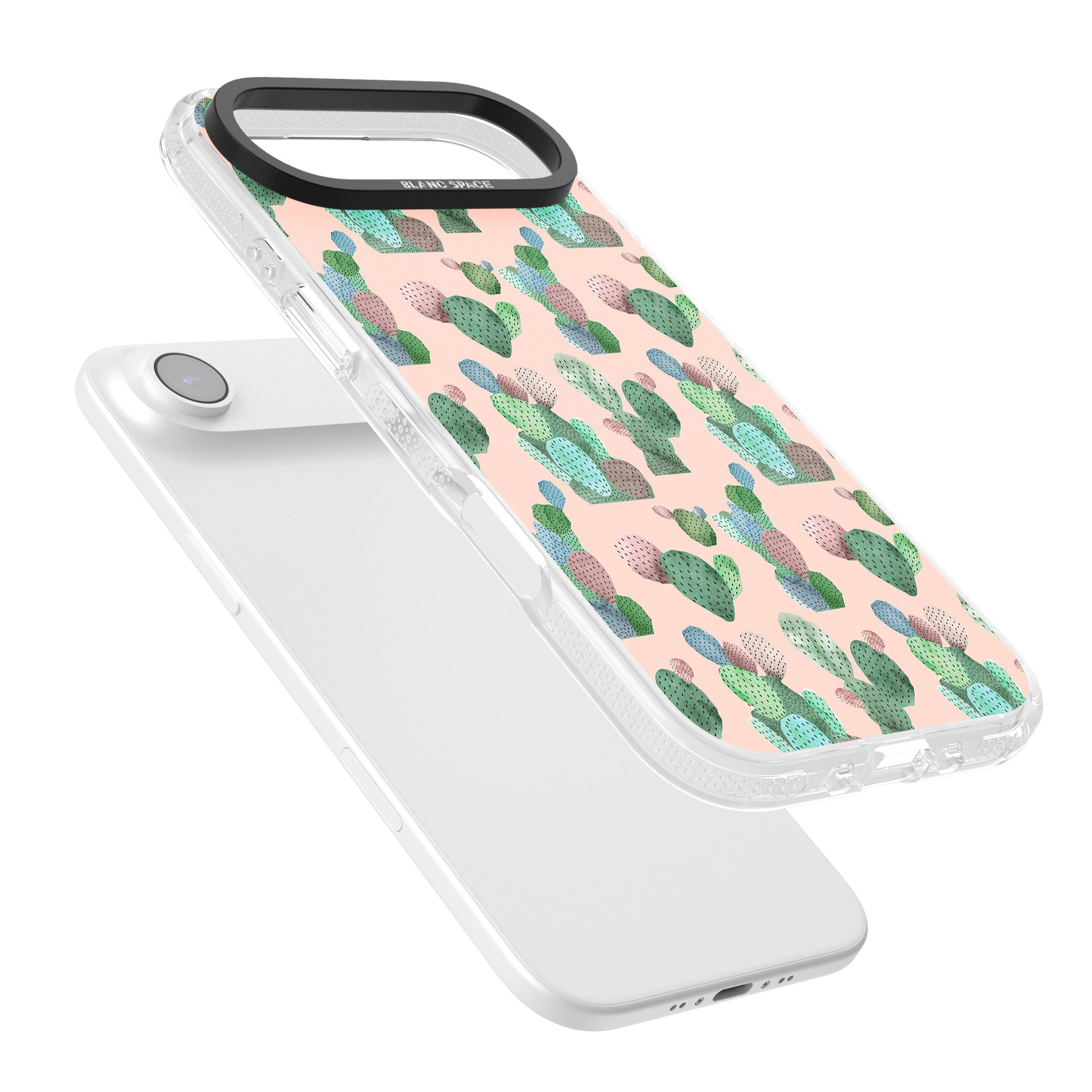 Pink Cactus iPhone 17 Air Impact Air Clear Phone Case Colours