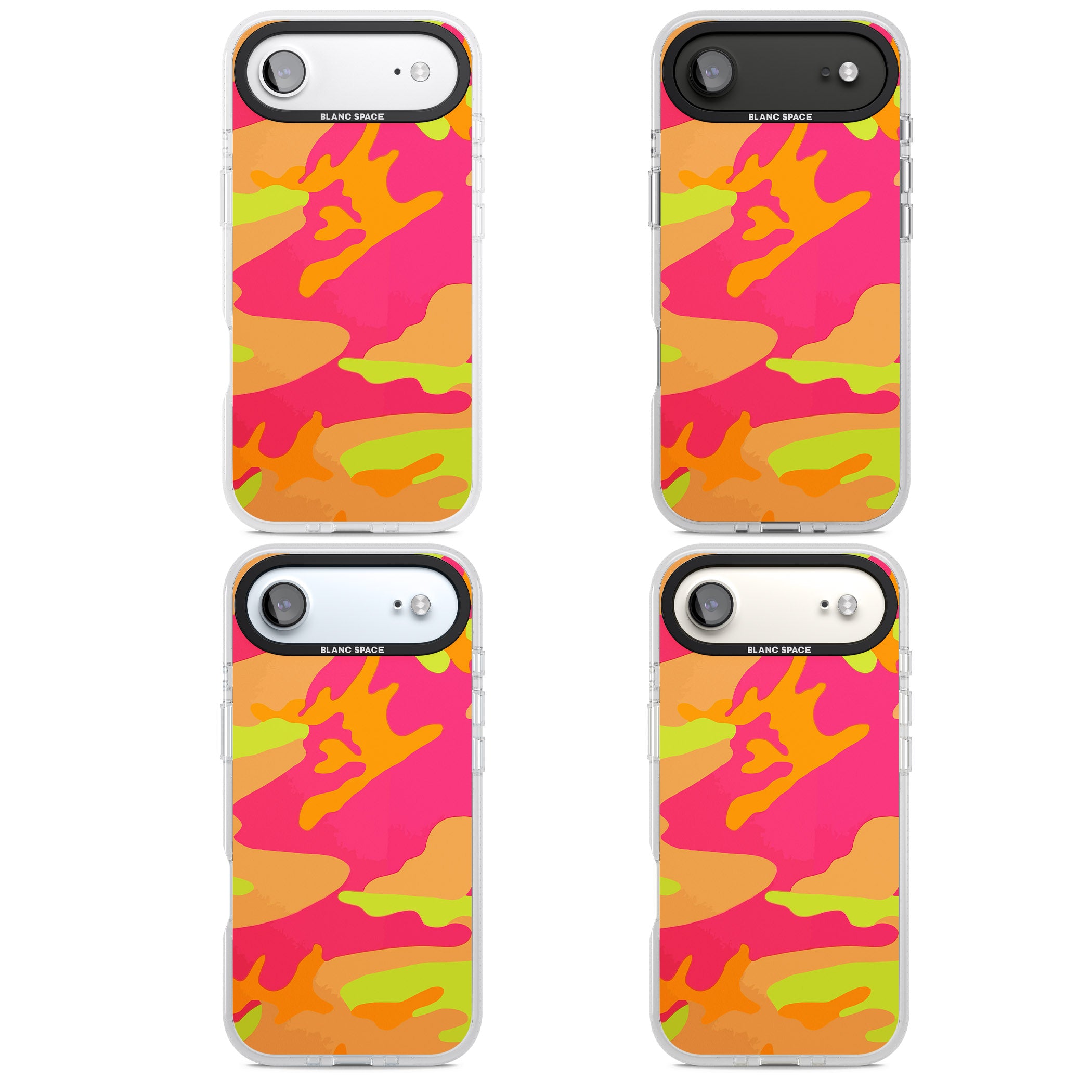 Neon Camo iPhone 17 Air Impact Air Clear Phone Case APT Impact Protection
