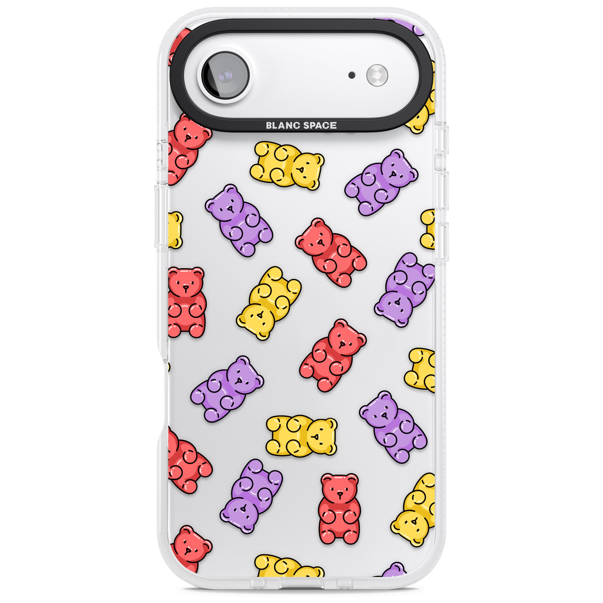 Gummy Bear Pattern iPhone 17 Air Impact Air Clear Phone Case