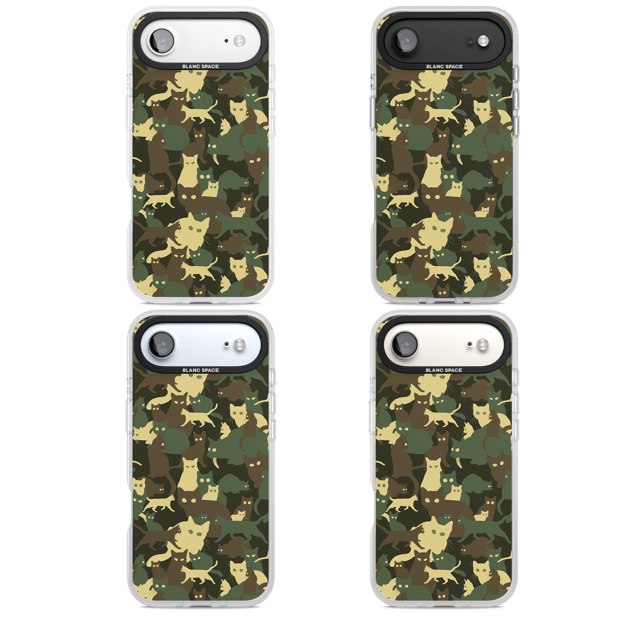 Forest Cat Camo iPhone 17 Air Impact Air Clear Phone Case APT Impact Protection