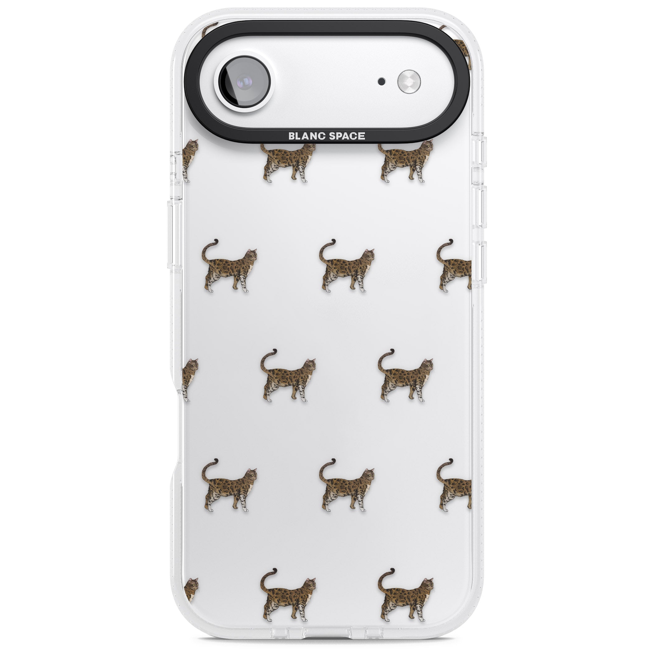 Bengal Cat Pattern iPhone 17 Air Impact Air Clear Phone Case