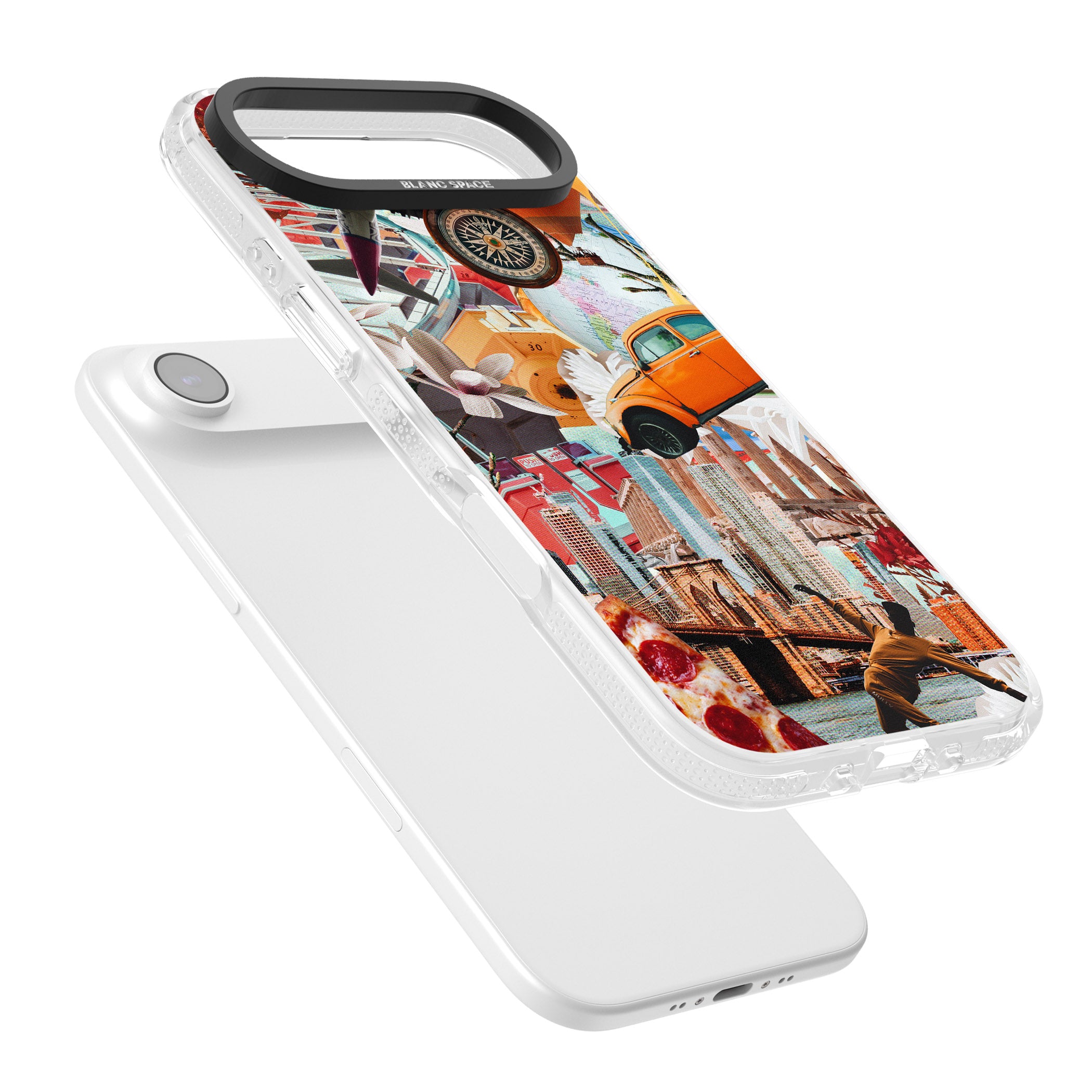 Bold New York Collage iPhone 17 Air Impact Air Clear Phone Case Colours