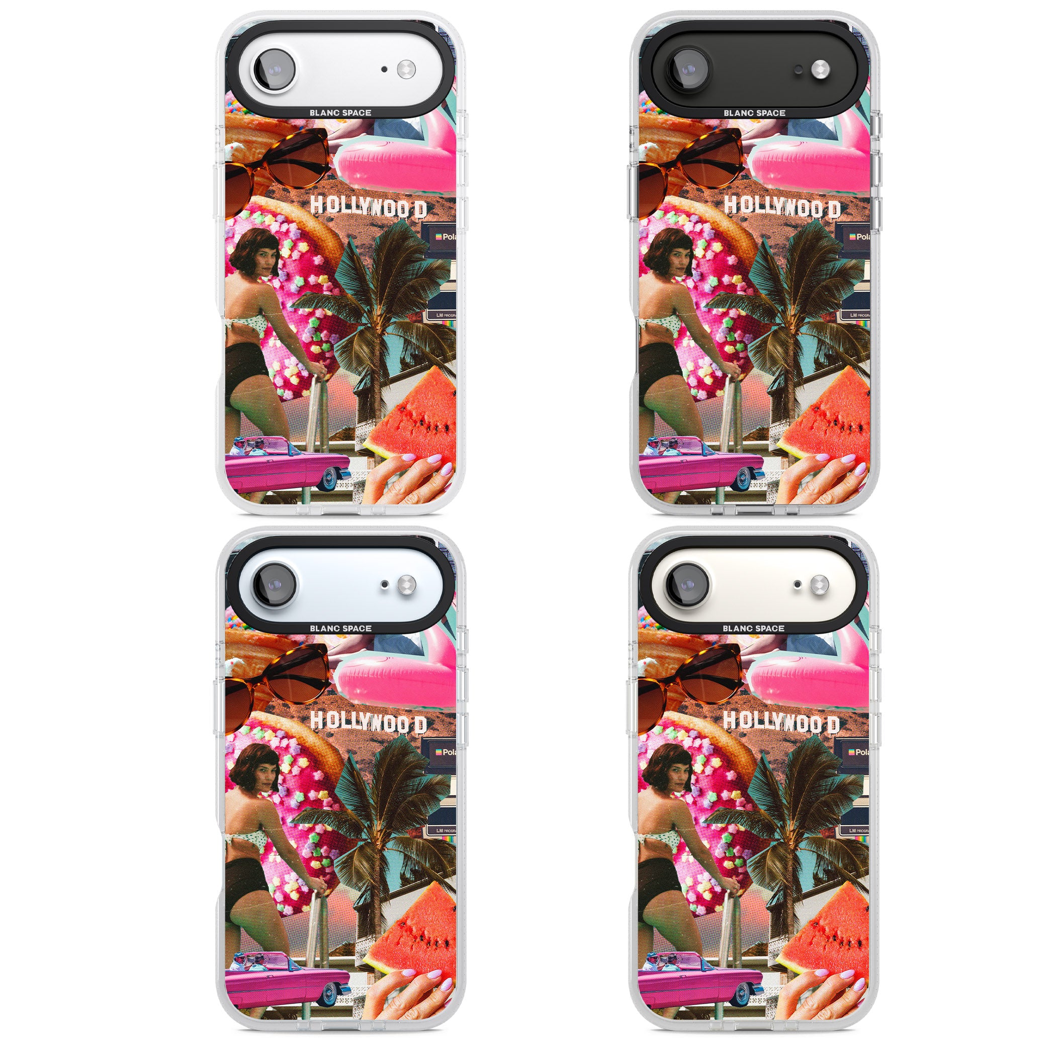 Hollywood Retro Collage iPhone 17 Air Impact Air Clear Phone Case APT Impact Protection