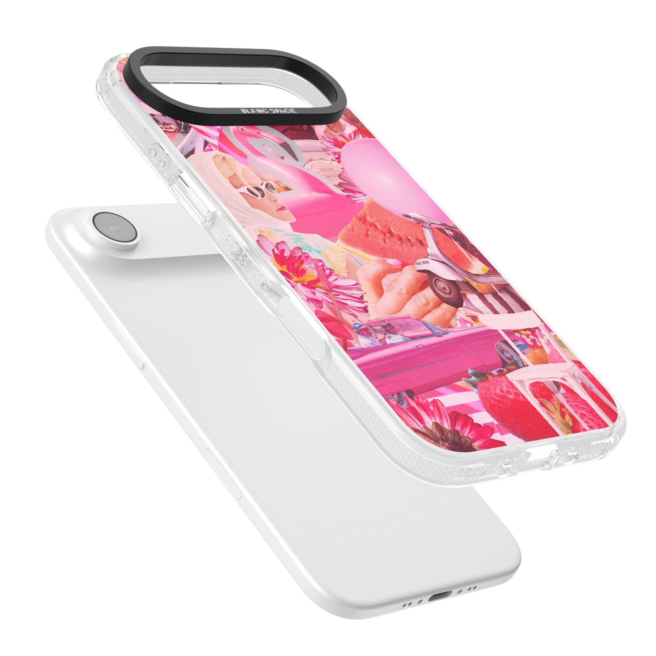 Retro Pink Glamour iPhone 17 Air Impact Air Clear Phone Case Colours