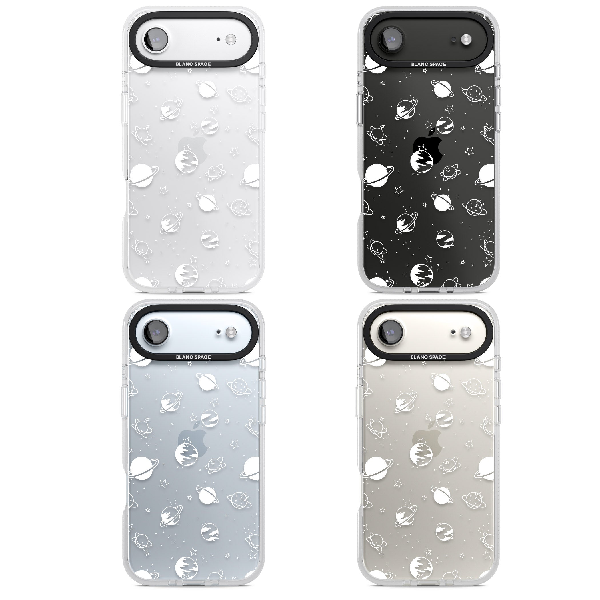 Cosmic Black Planet iPhone 17 Air Impact Air Clear Phone Case APT Impact Protection